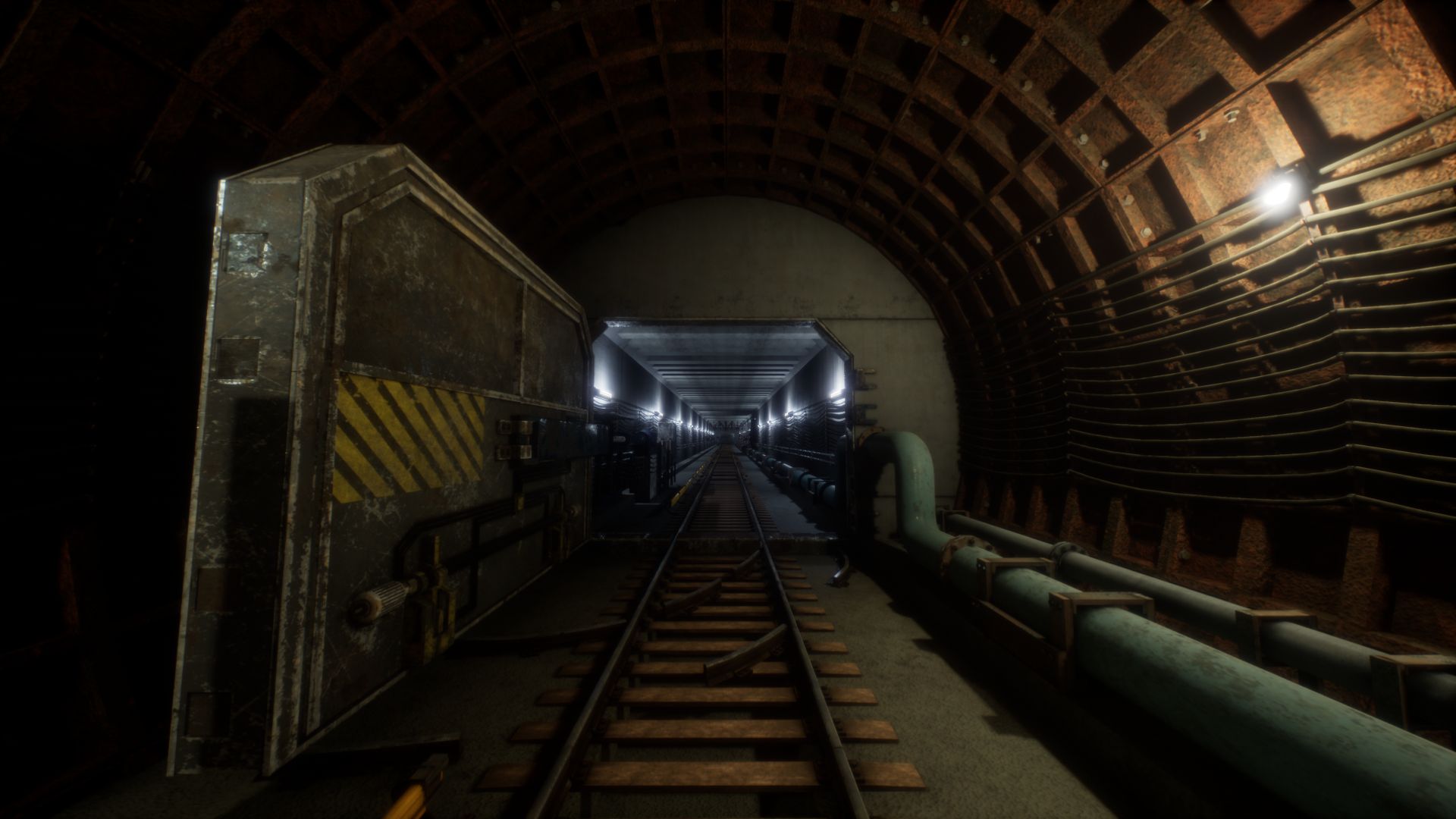 Modular Subway Tunnels 虚幻4 UE4 模块化 地铁 隧道 场景插图3