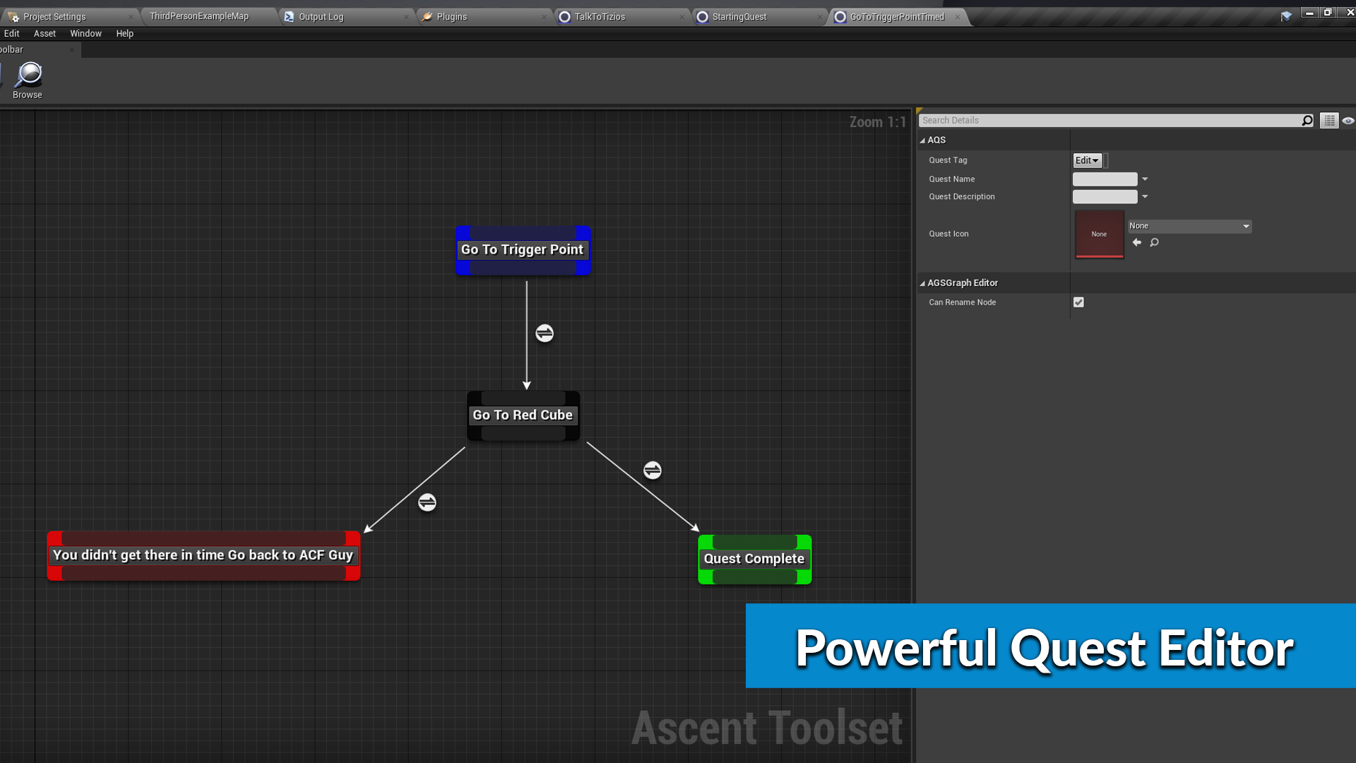 任务对话状态机可视化创建插件 虚幻ue4 Ascent Toolset 426 427插图8