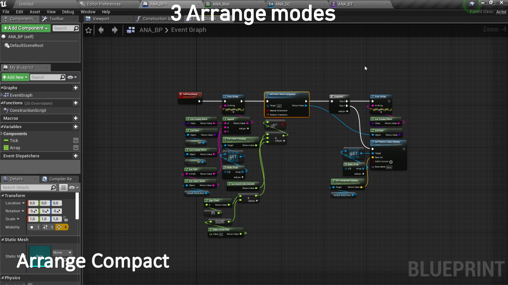 蓝图节点自动排列插件 虚幻4 ue4 Auto Node Arranger 425到426插图2