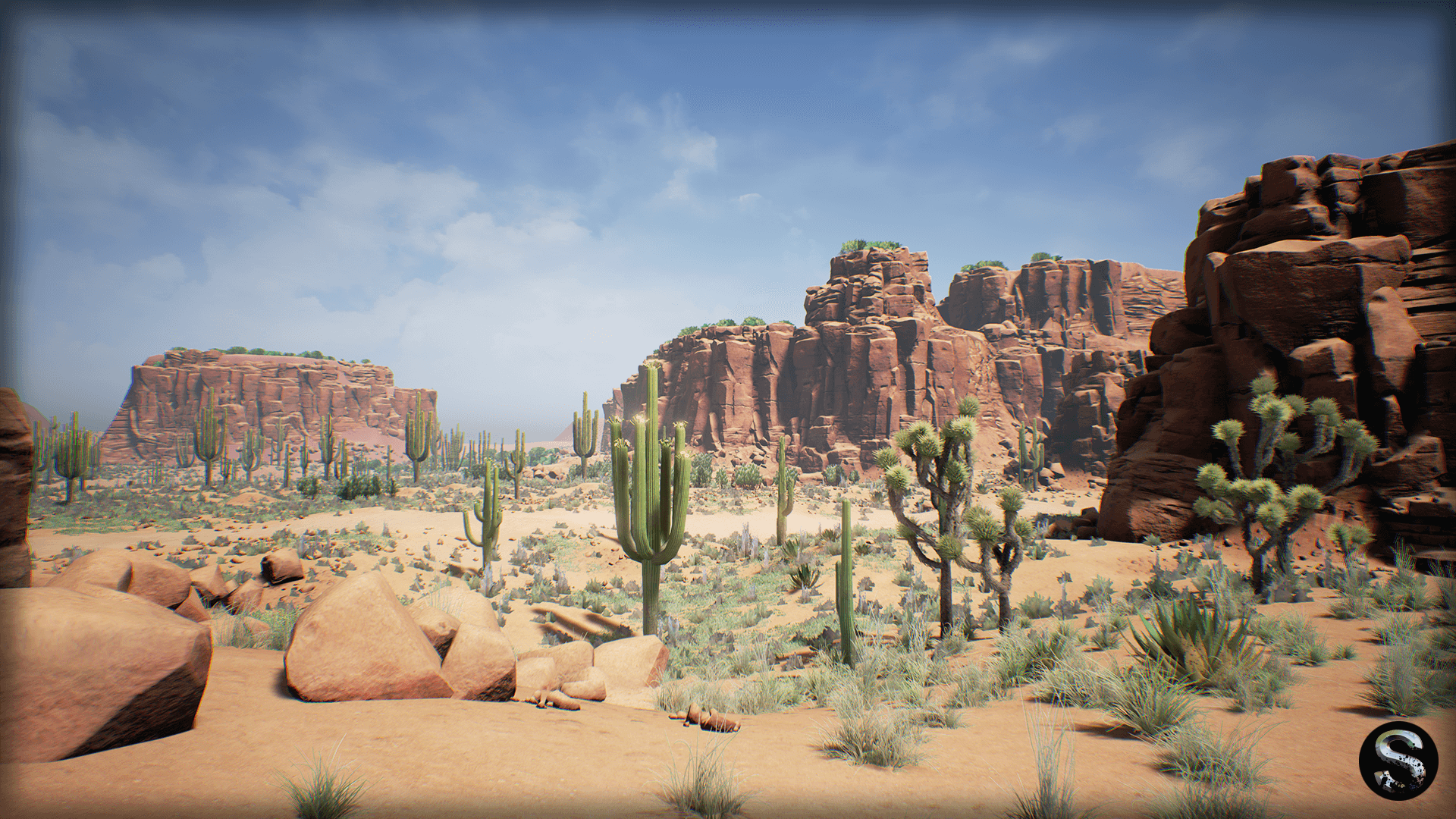 红土 荒漠 沙漠 地形 环境 虚幻4 UE4 Red Desert Pack