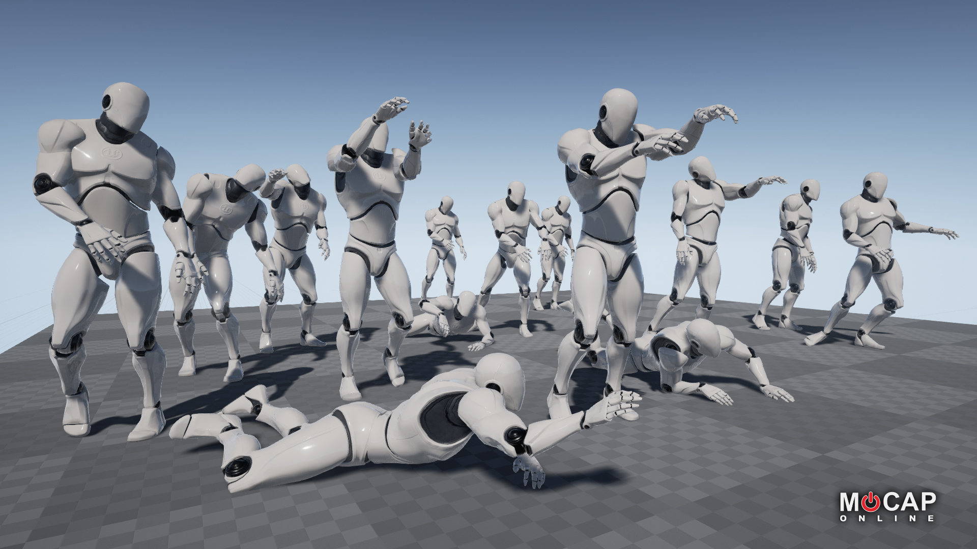 僵尸丧尸新手动画重定向 虚幻4 ue4 Zombie Starter MoCap Pack