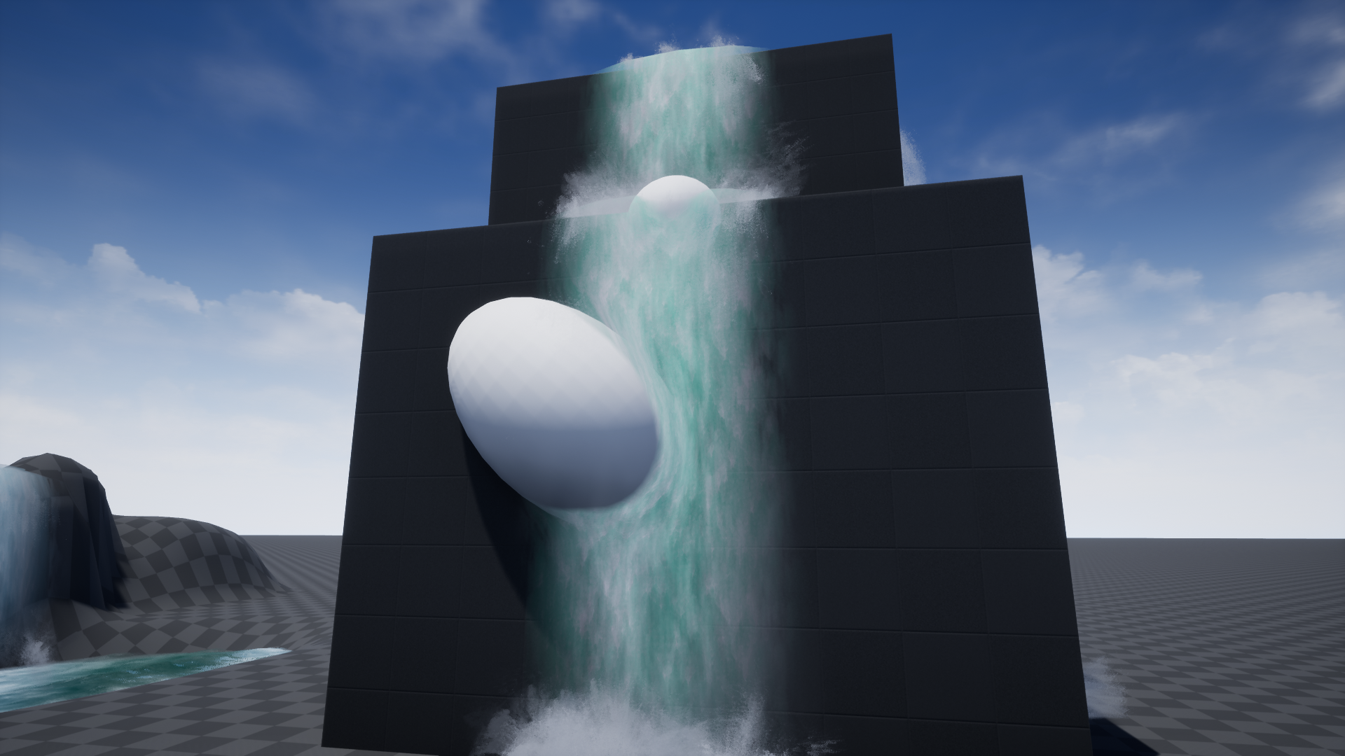 SHADERSOURCE – Waterfall Tool 虚幻4 UE4 瀑布生成器 蓝图插图2