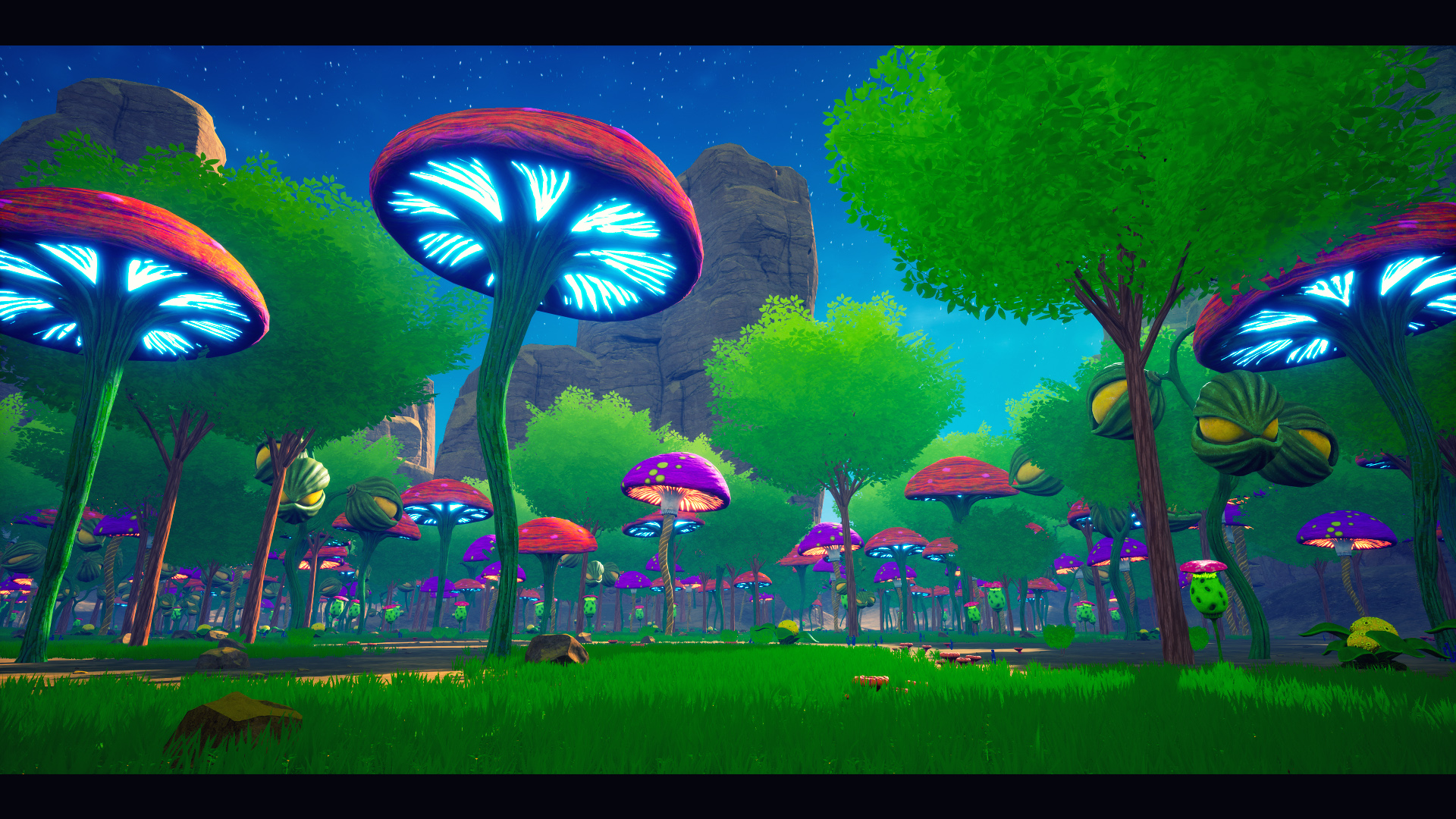 奇幻 蘑菇 森林 荒漠 场景 虚幻4 UE4 Desert Mushroom Forest