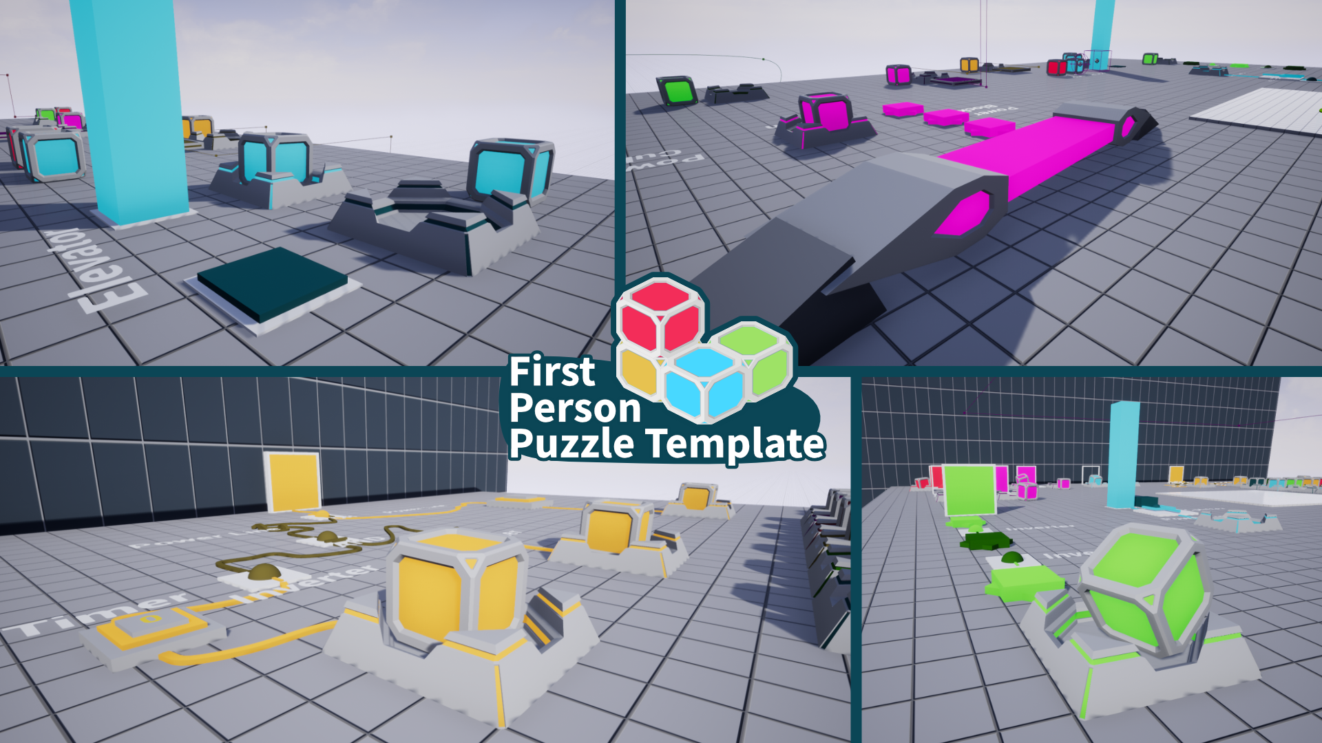 第一人称 解密 模板 虚幻4 UE4 First Person Puzzle Template