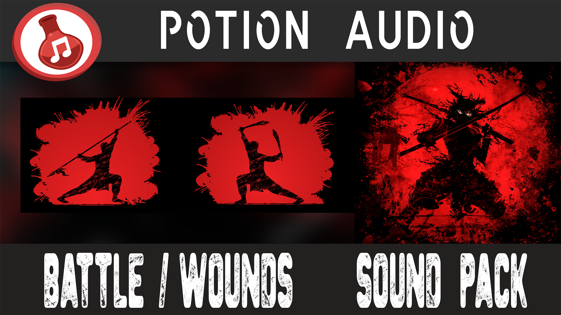 战斗激昂游戏背景音乐音效 虚幻4 ue4 Battle Wounds Sound Pack