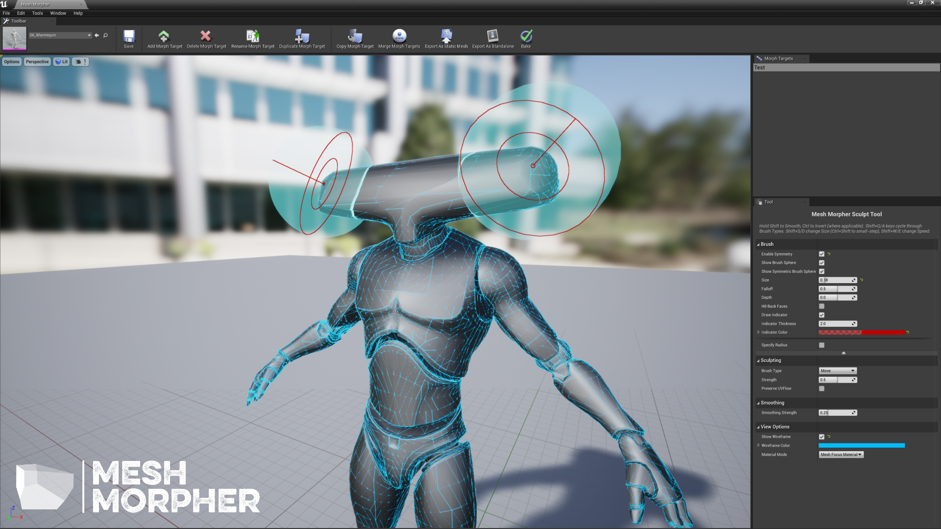 物体骨骼角色形变变形器蓝图插件 虚幻4 ue4 Mesh Morpher 426插图3