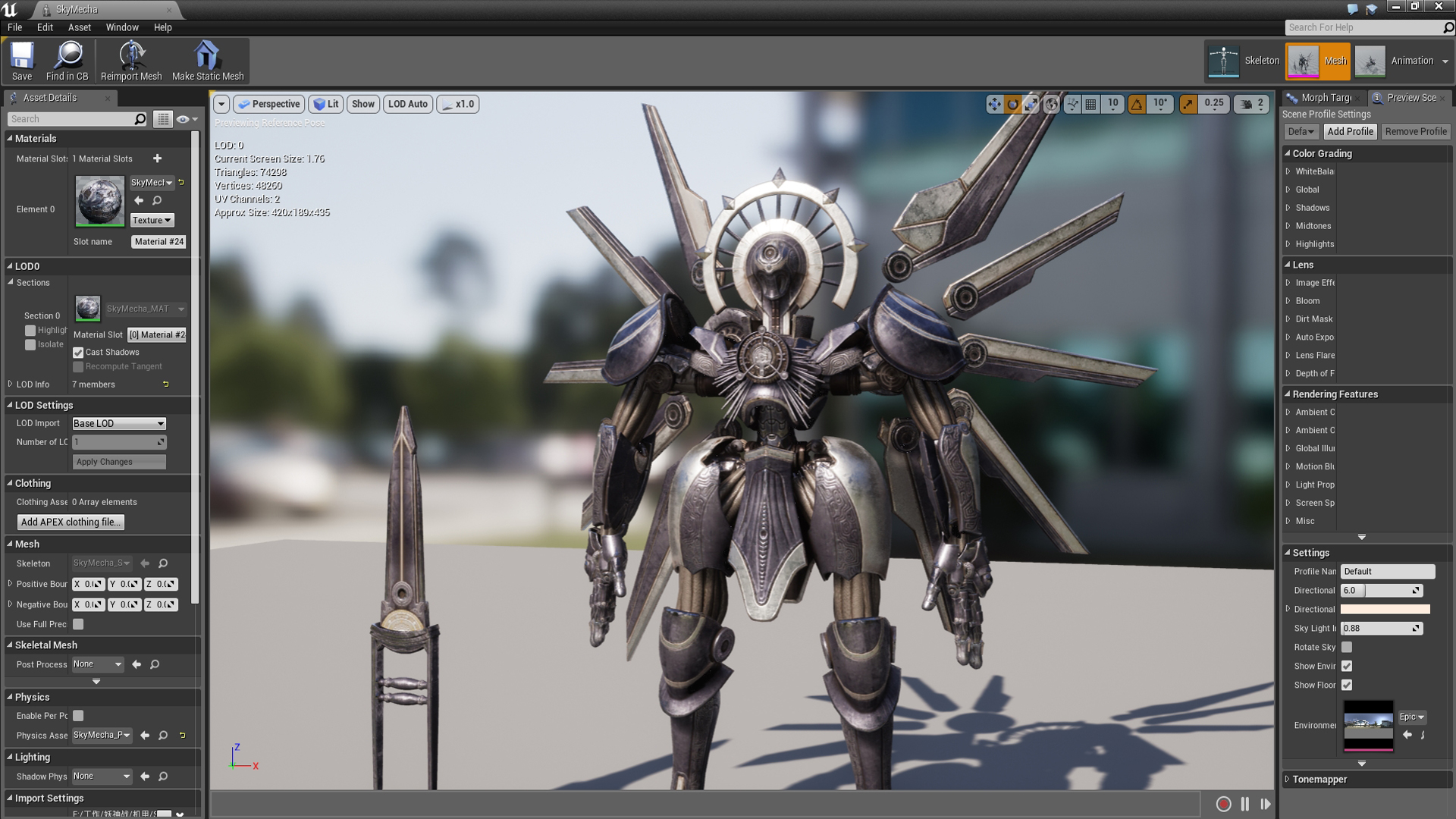 SkyMecha 虚幻4 UE4 天空 骑士 大天使 角色 游戏引擎插图2