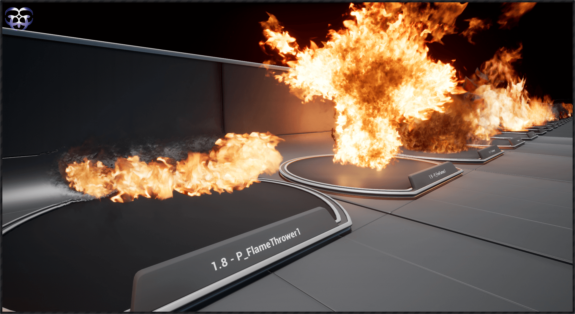 Fire Builder 虚幻4 UE4 火焰 素材包 粒子 特效 火球 烟雾插图1