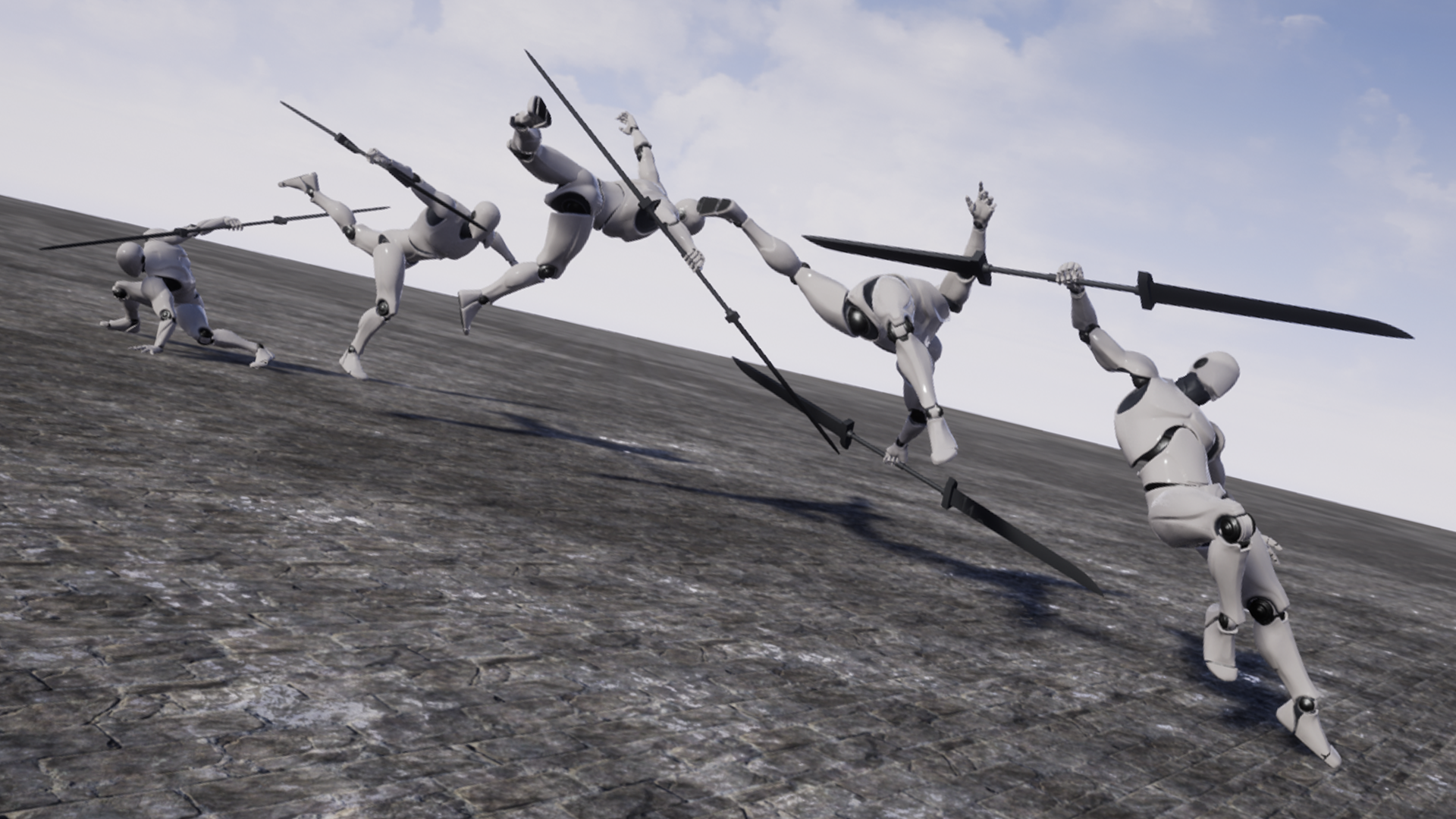 双手剑 扩展 动画 虚幻4 UE4 Twinblades Animset Expansion插图2