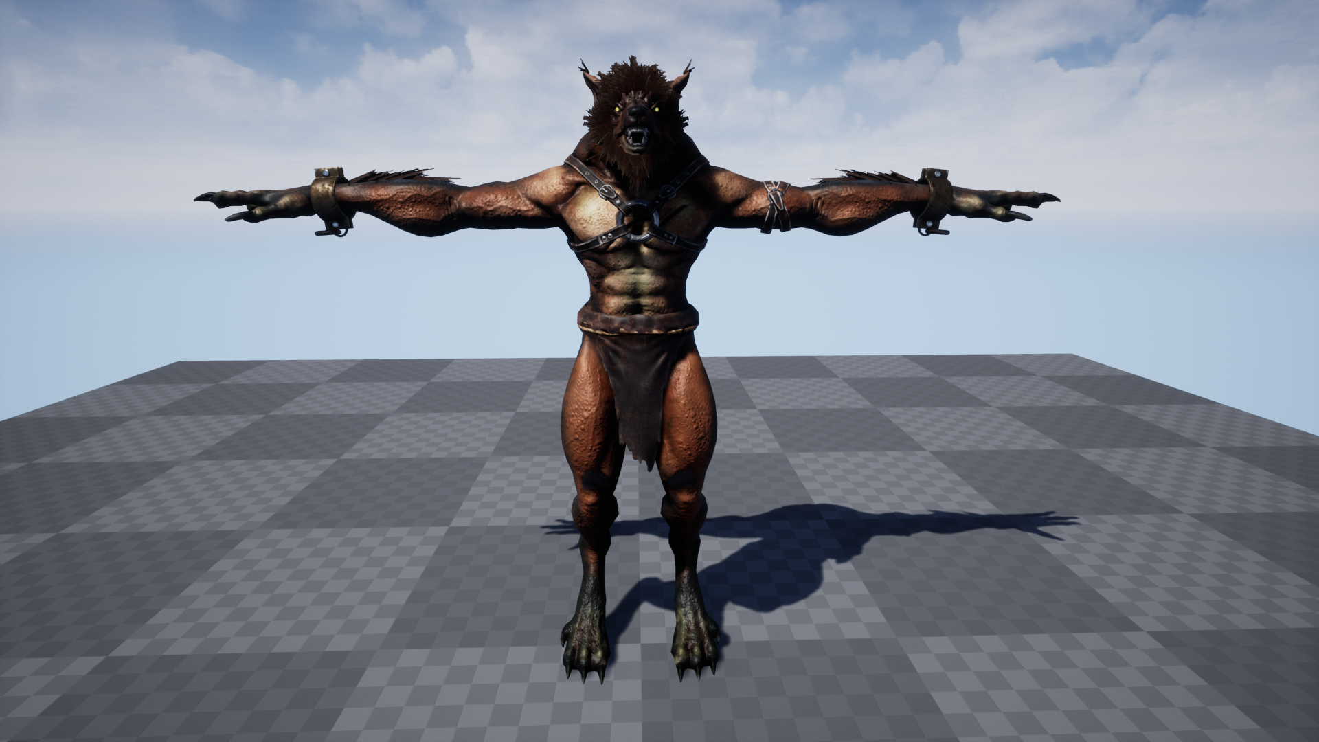 Character Werewolf 虚幻4 UE4 狼人 半兽人 角色 动作