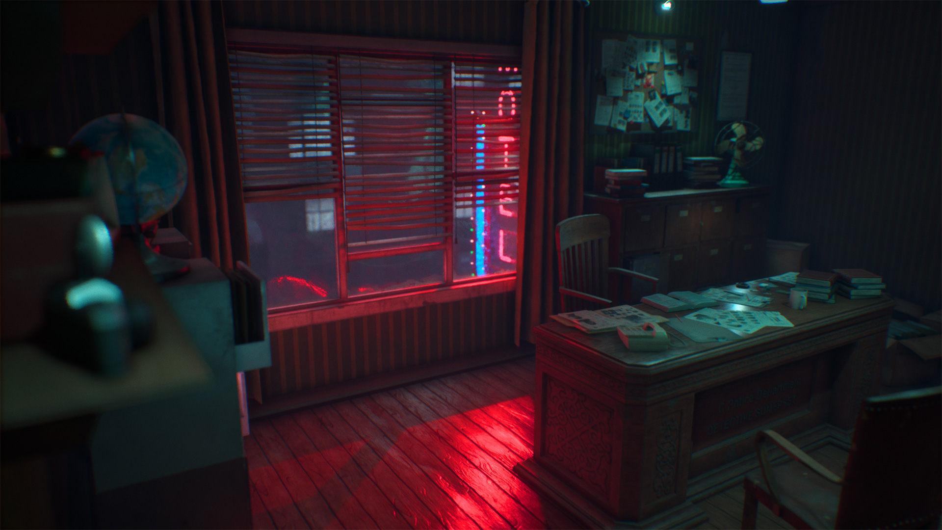 Detective Office 虚幻4 UE4 侦探 办公室 赛博朋克 场景