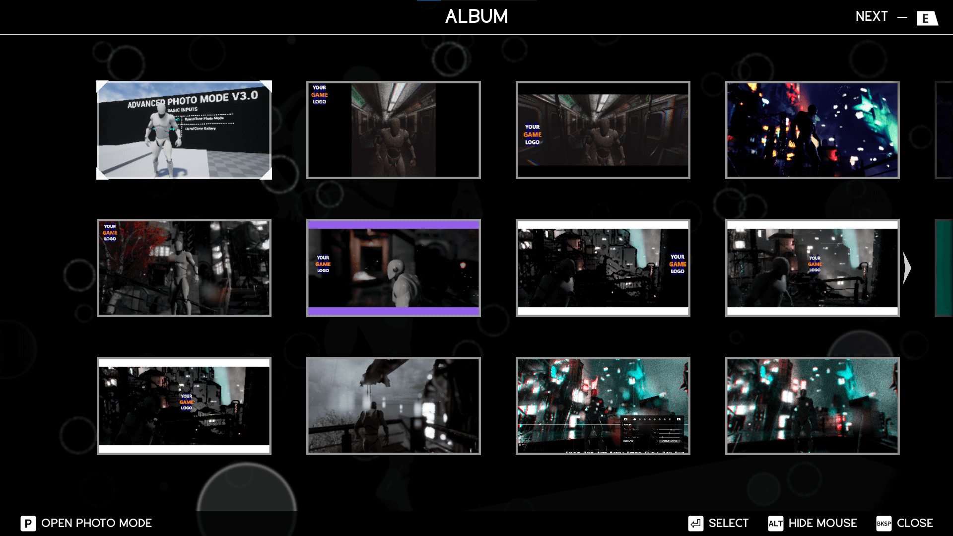 游戏内拍照摄像滤镜焦距广角蓝图 虚幻4 ue4 Advanced Photo Mode插图4