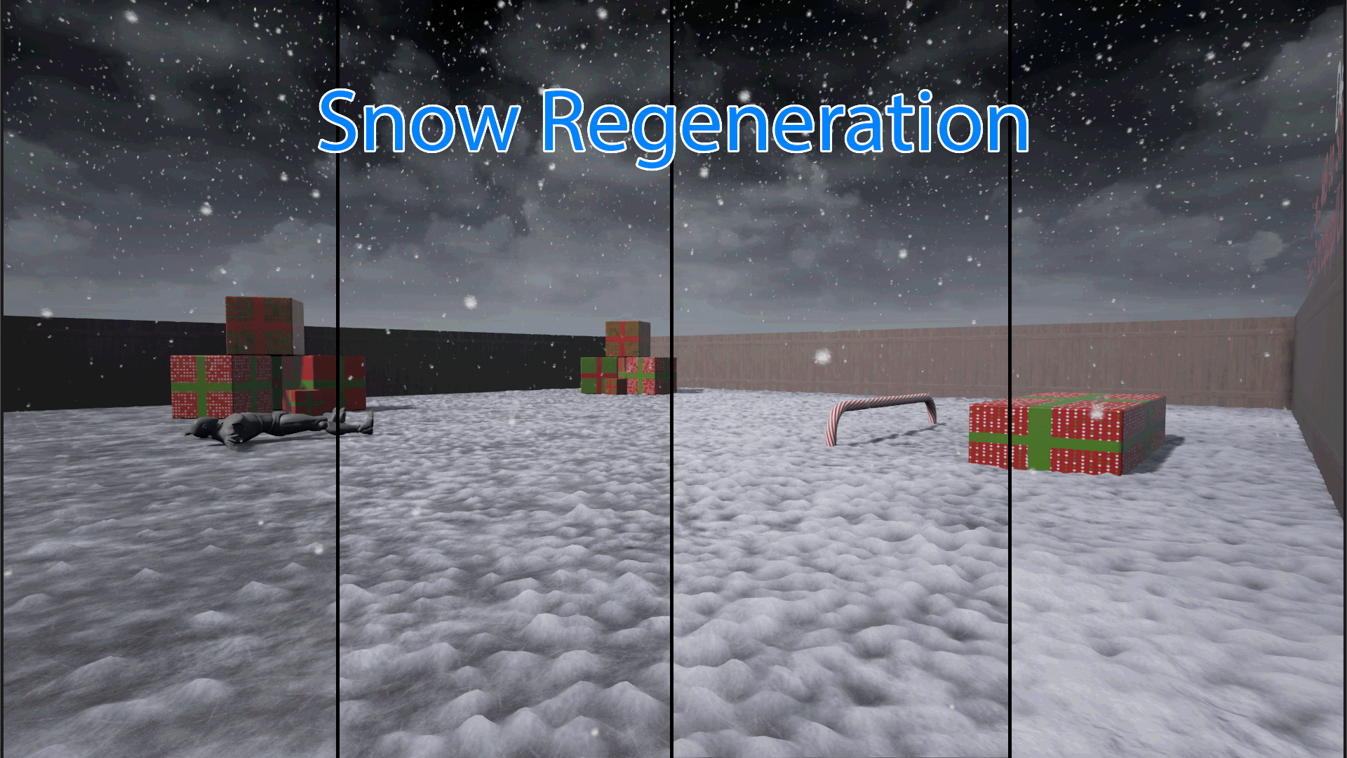 Dynamic Plane Deformation Blueprint 虚幻4 UE4 雪地交互 蓝图插图2