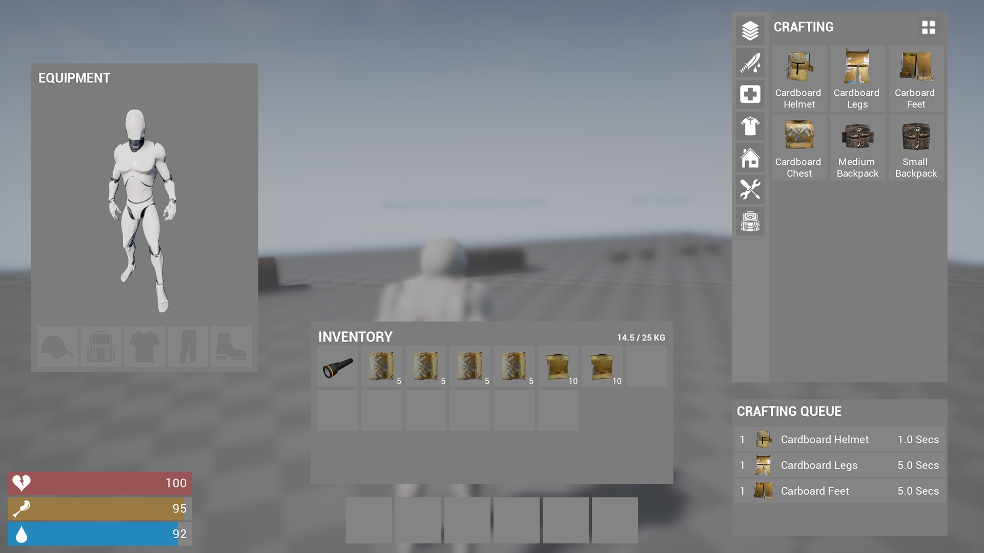 Survival Inventory 虚幻4 UE4 生存 游戏 库存 背包 工具 模板插图3