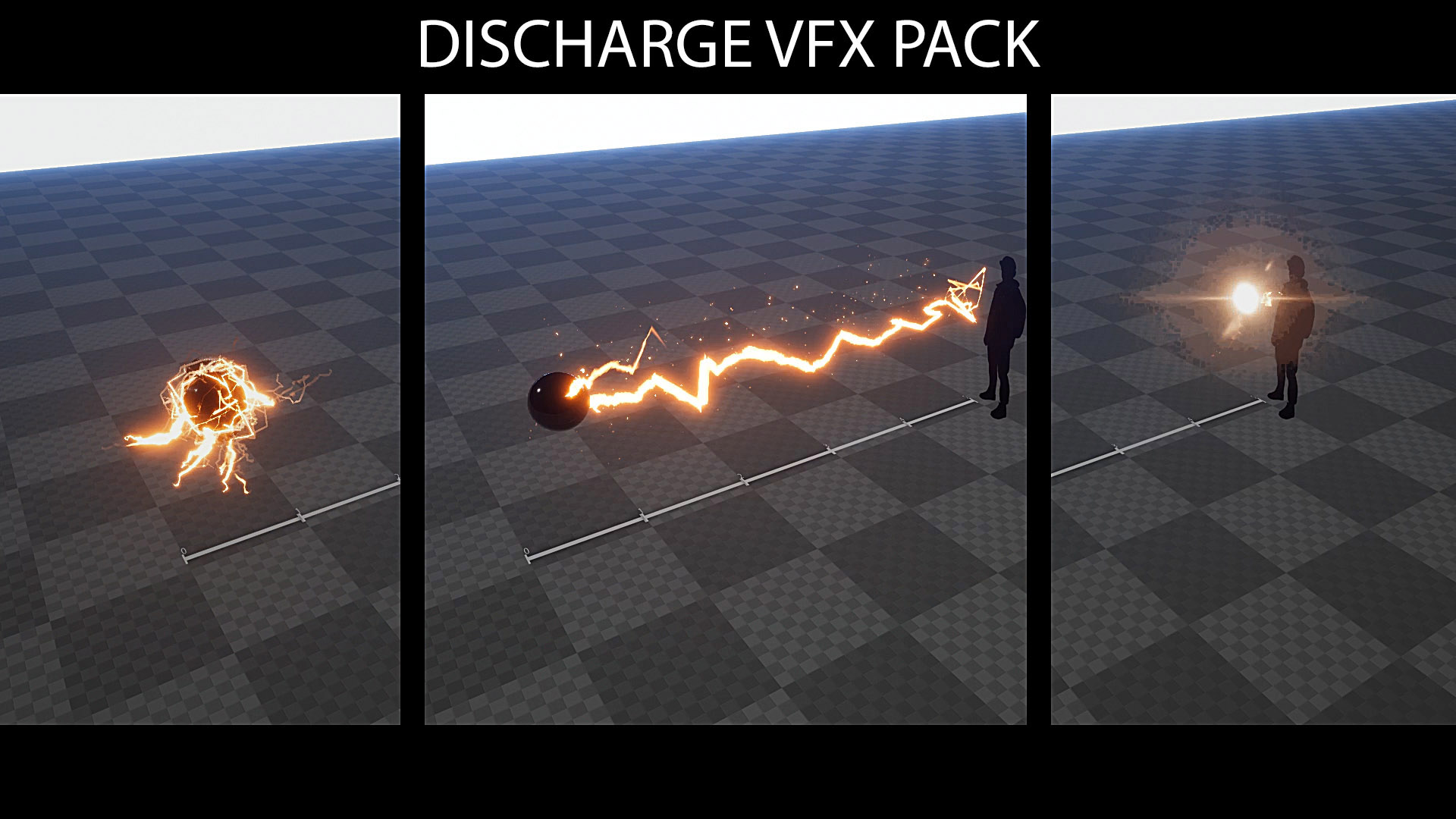 电流 放电 特效 粒子 虚幻4 UE4 Electrical Discharge VFX Pack