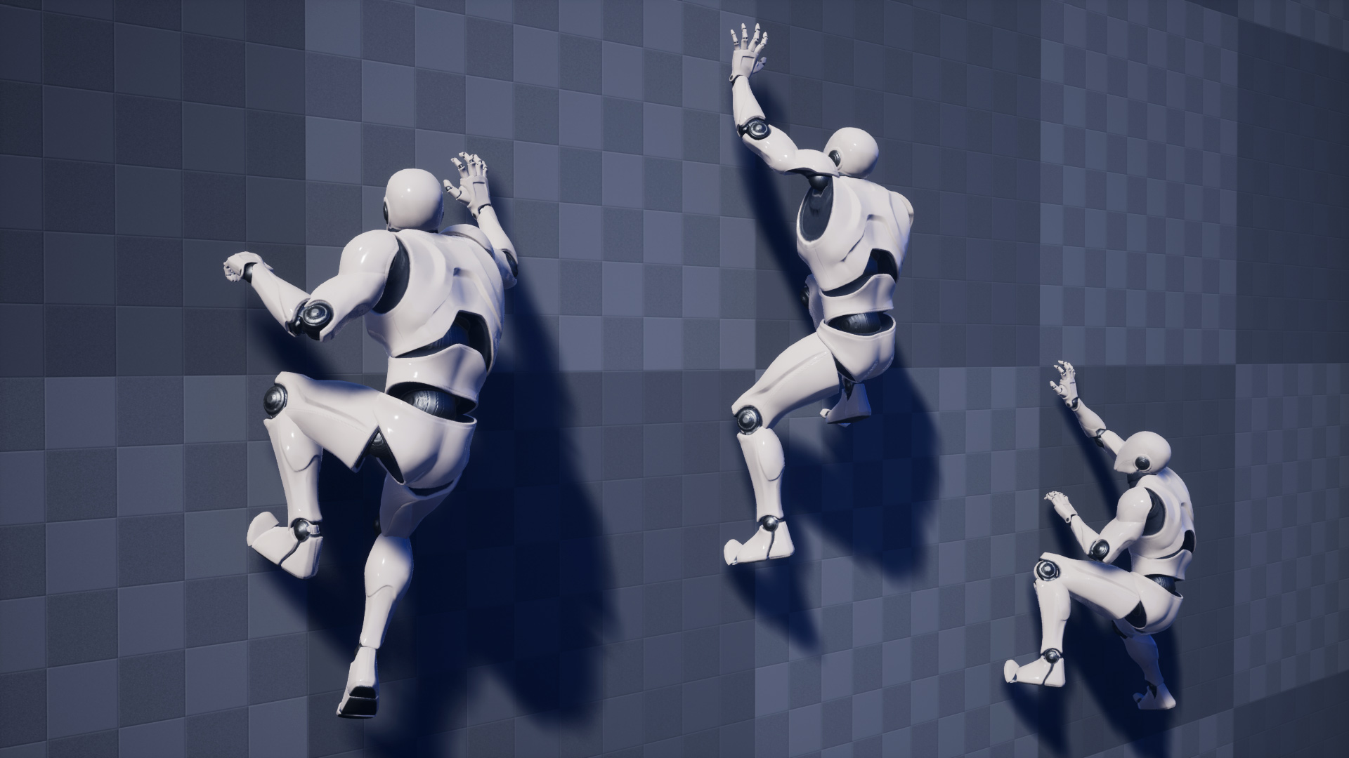 攀岩爬山八向跳跃动画重定向 虚幻4 ue4 Climbing Animation Set插图1