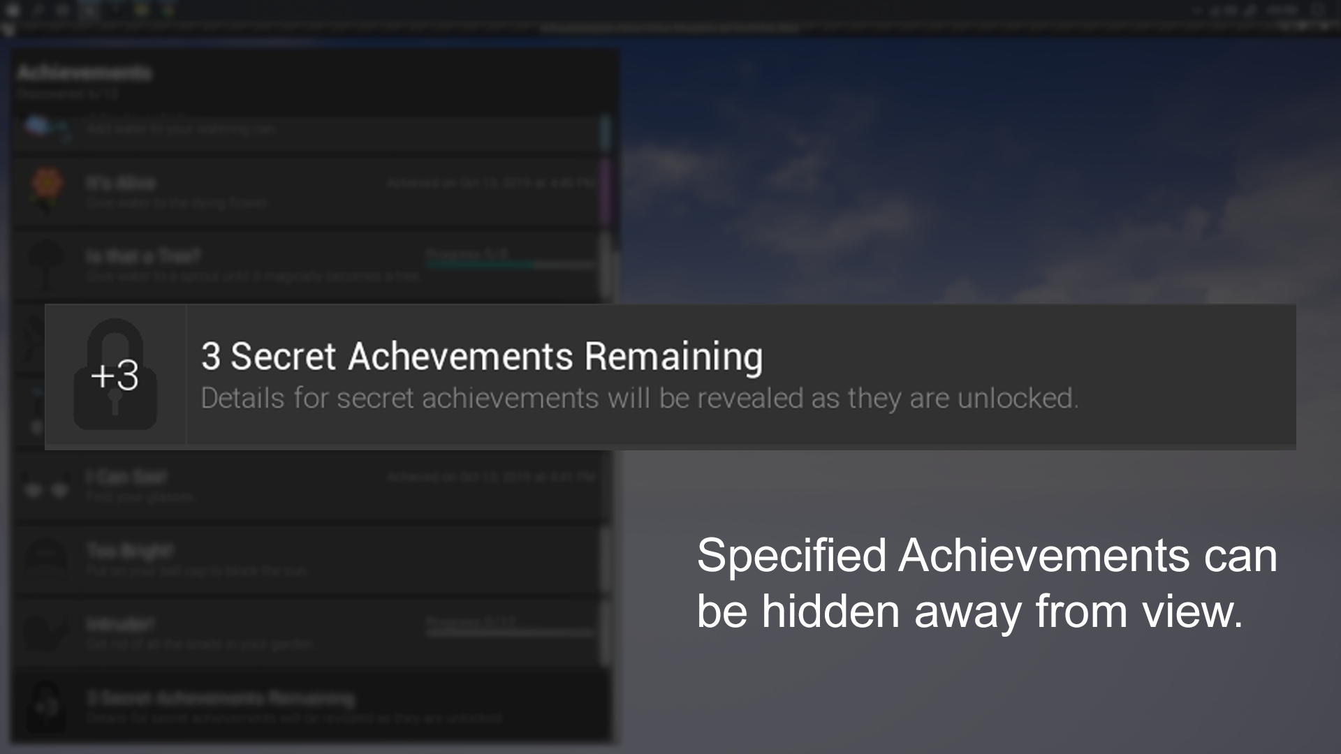 游戏内设置成就解锁系统蓝图 虚幻4 ue4 In Game Achievement插图3