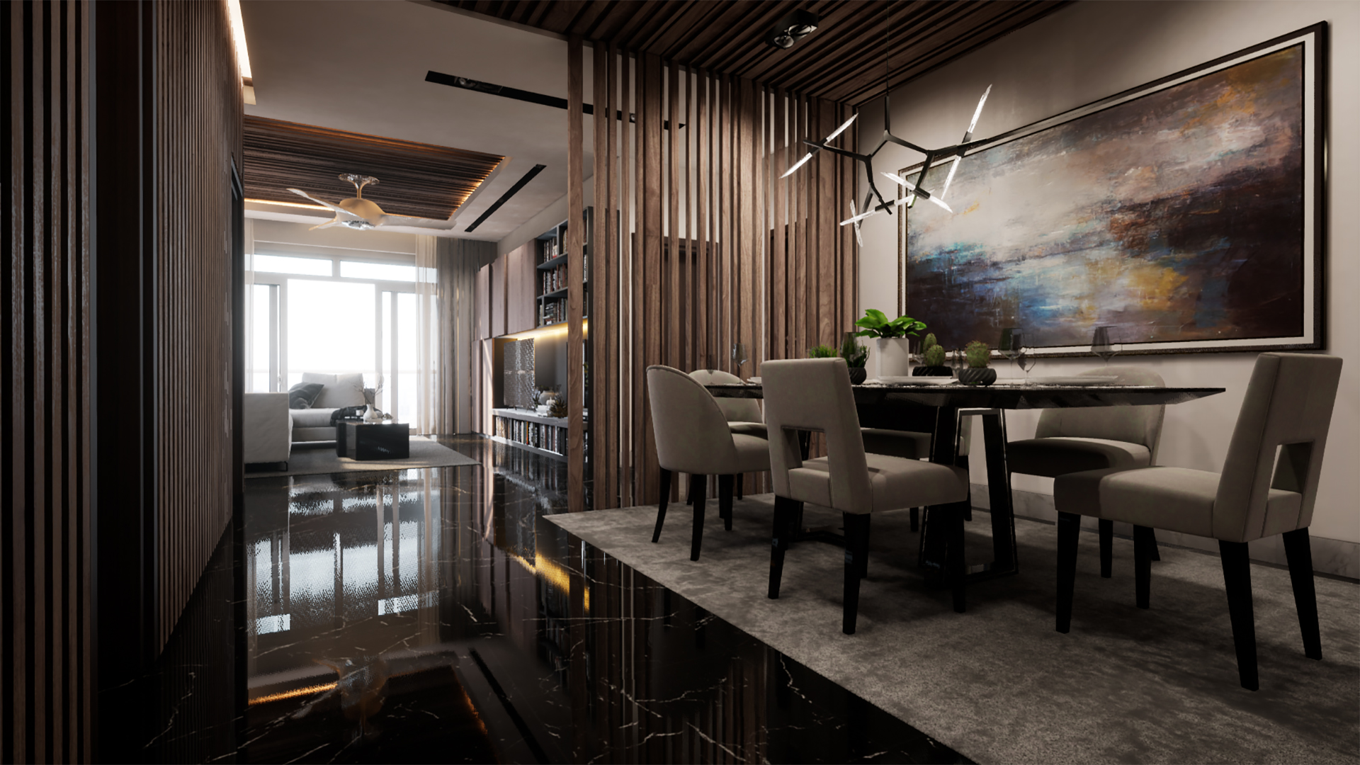 新加坡 公寓 卧室 室内 场景 虚幻4 ue4 Singapore Condominium插图1