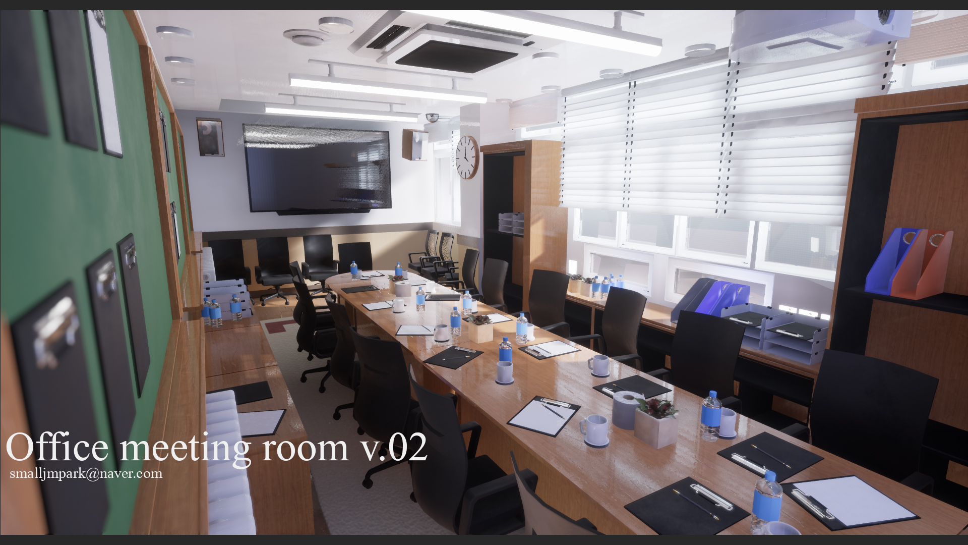 办公 会议室 室内 场景 虚幻4 UE4 Office Meeting Room v 02