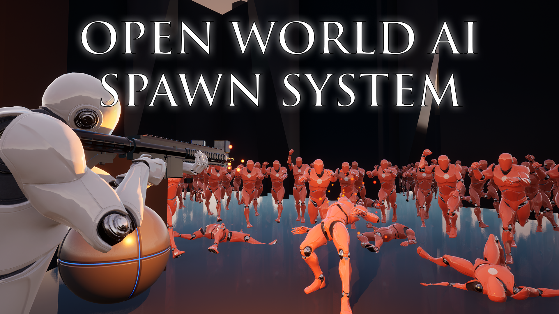 开放世界AI生成器蓝图 虚幻4ue4 Open World AI Spawn System 426