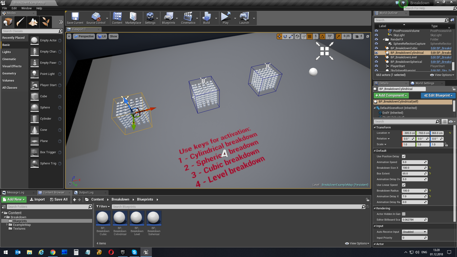 Breakdown 虚幻4 UE4 世界 城市 一键 重构 分解 动画 蓝图插图2