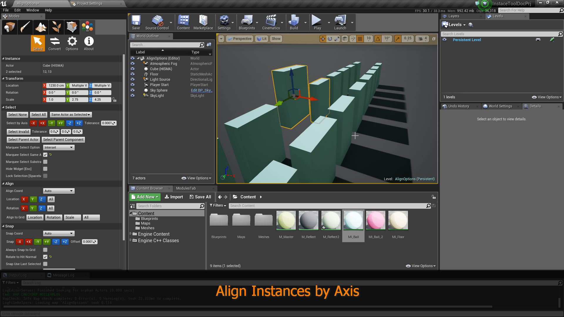 无损 物体 实例 变换 工具 插件 虚幻4 UE4 Instance Tool 425插图1