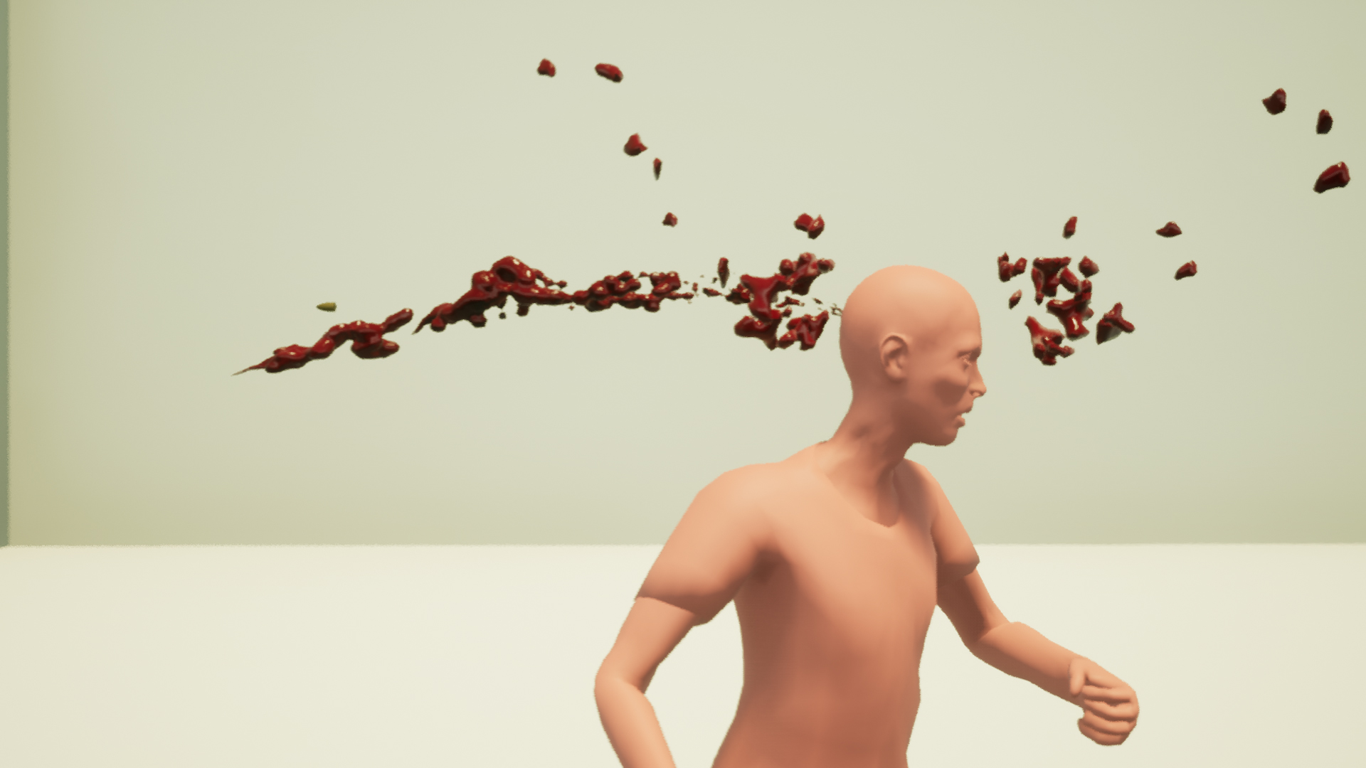 飞溅 血液 受伤 特效 虚幻4 UE4 Splash Damage Blood插图1