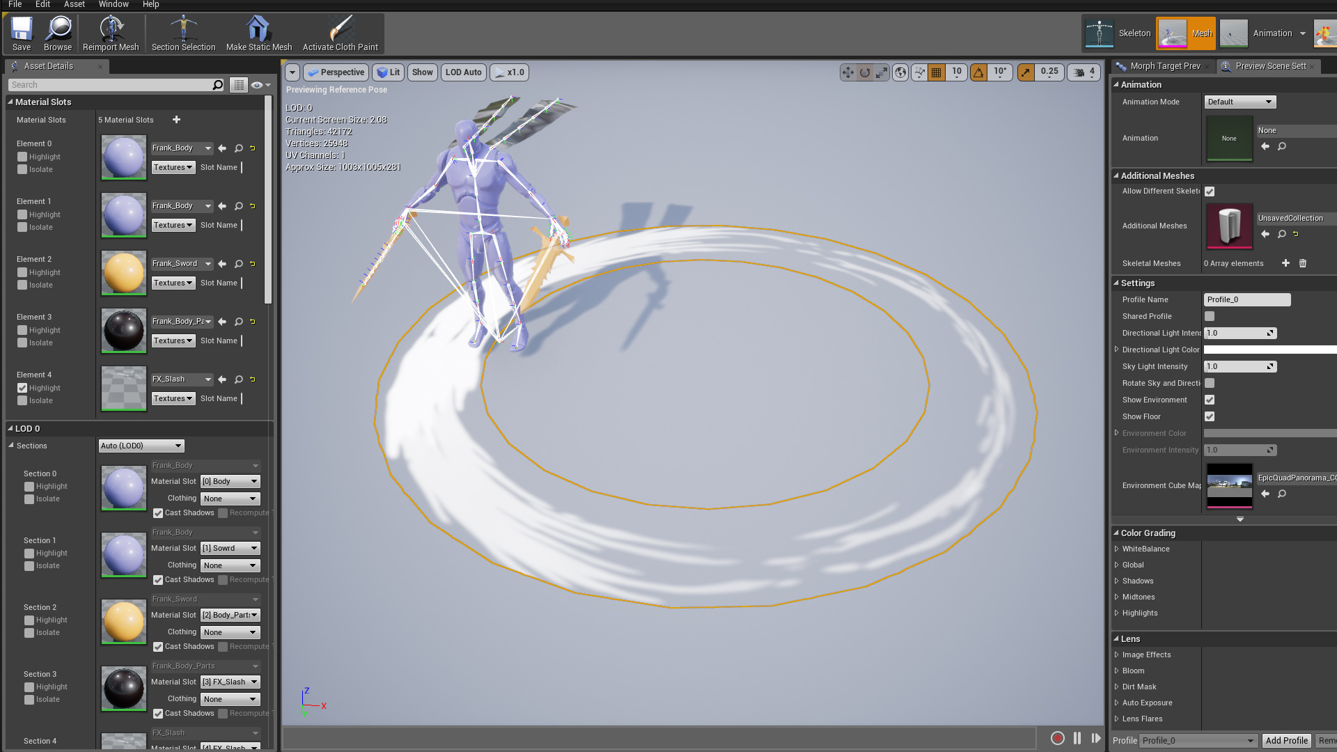 弗兰克 双手剑 武士 剑士 动画 动作 虚幻4 UE4 Frank RPG Dual插图1