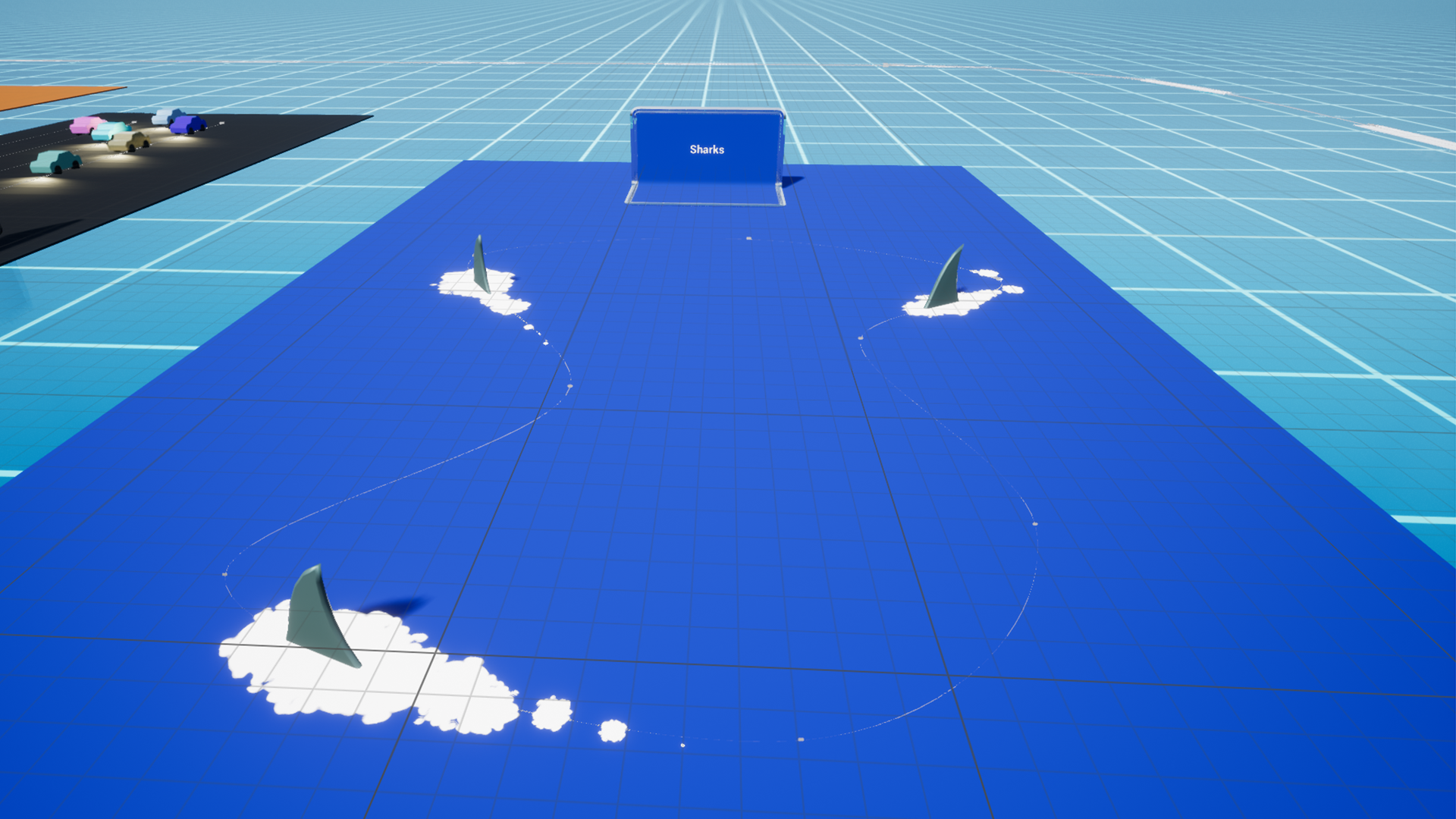 汽车鲨鱼人群跟随样条线循环运动蓝图 虚幻4 ue4 Spline Looper插图1