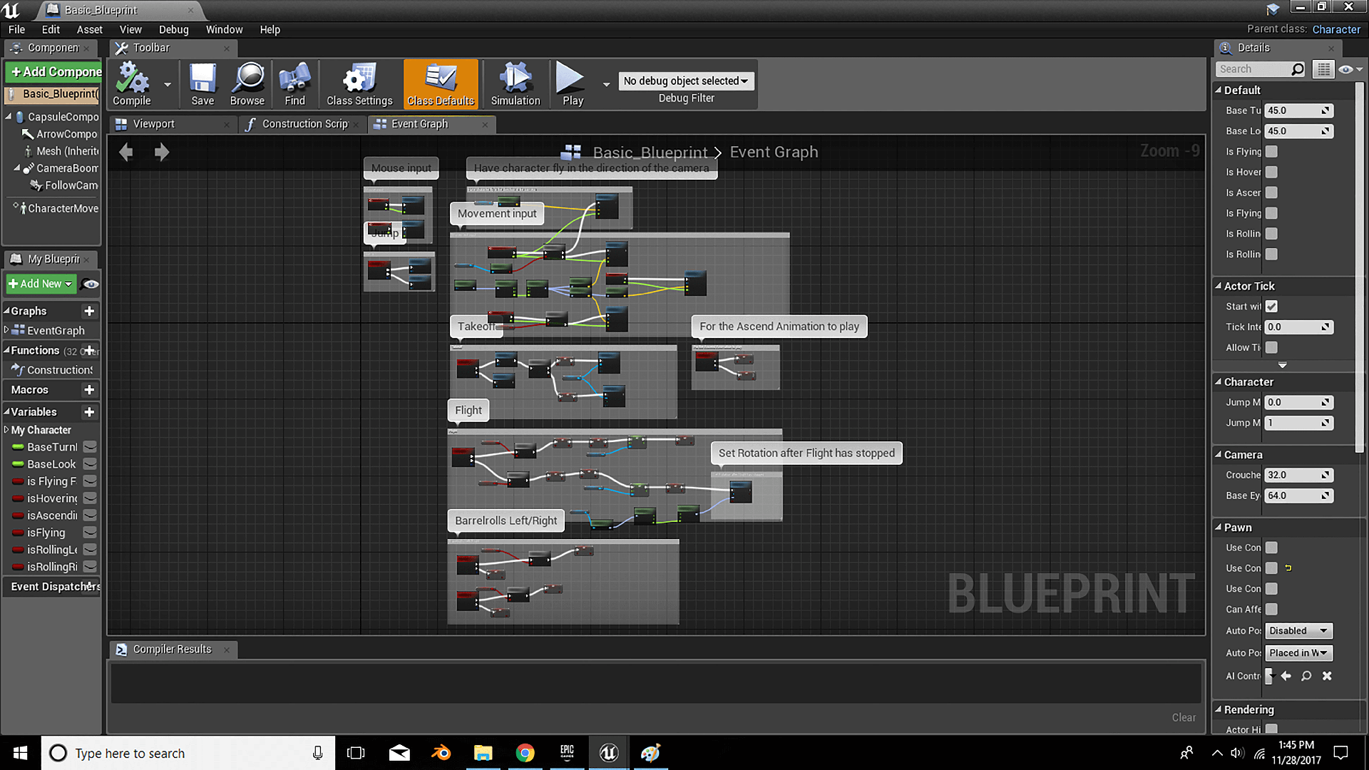 飞行悬浮动画游戏蓝图 虚幻ue4 Flight Animation Blueprint 424插图1