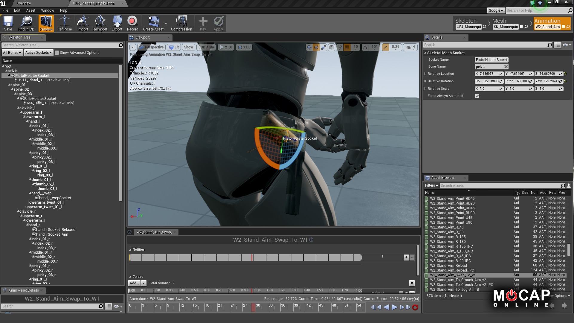 Rifle Pro – MoCap Pack 虚幻4 UE4 自动 步枪 射击 动作 动画插图5