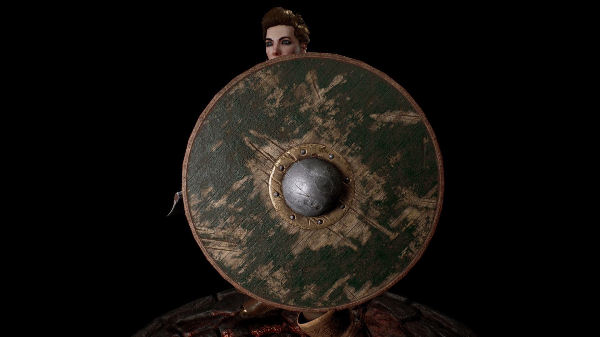 Shieldmaiden 虚幻4 UE4 女战士 盾牌 斧手 角色 动作插图1