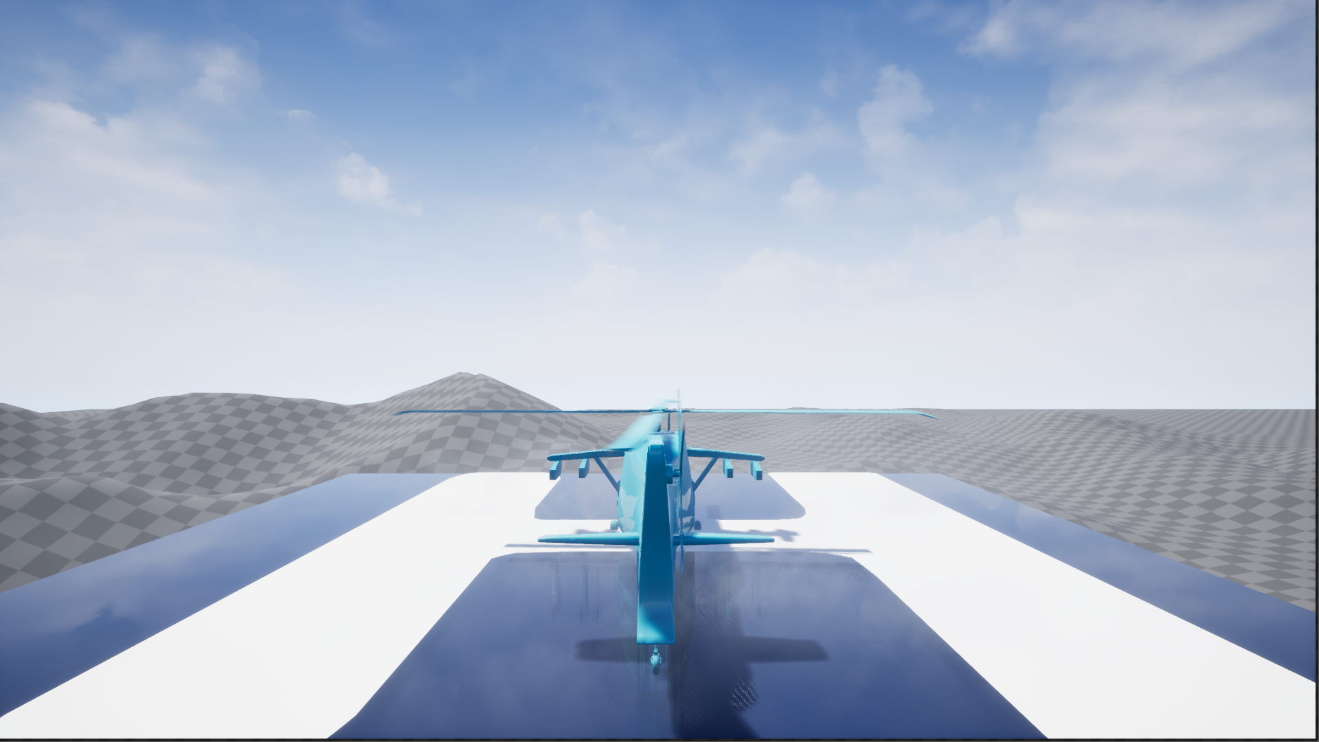 直升机飞行降落攻击物理蓝图 虚幻4 ue4 Helicopter Template 426