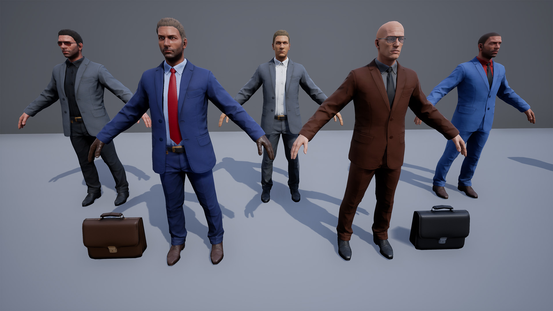 Regular Male Civilian Character 虚幻4 UE4 黑帮 打手 NPC 角色插图2