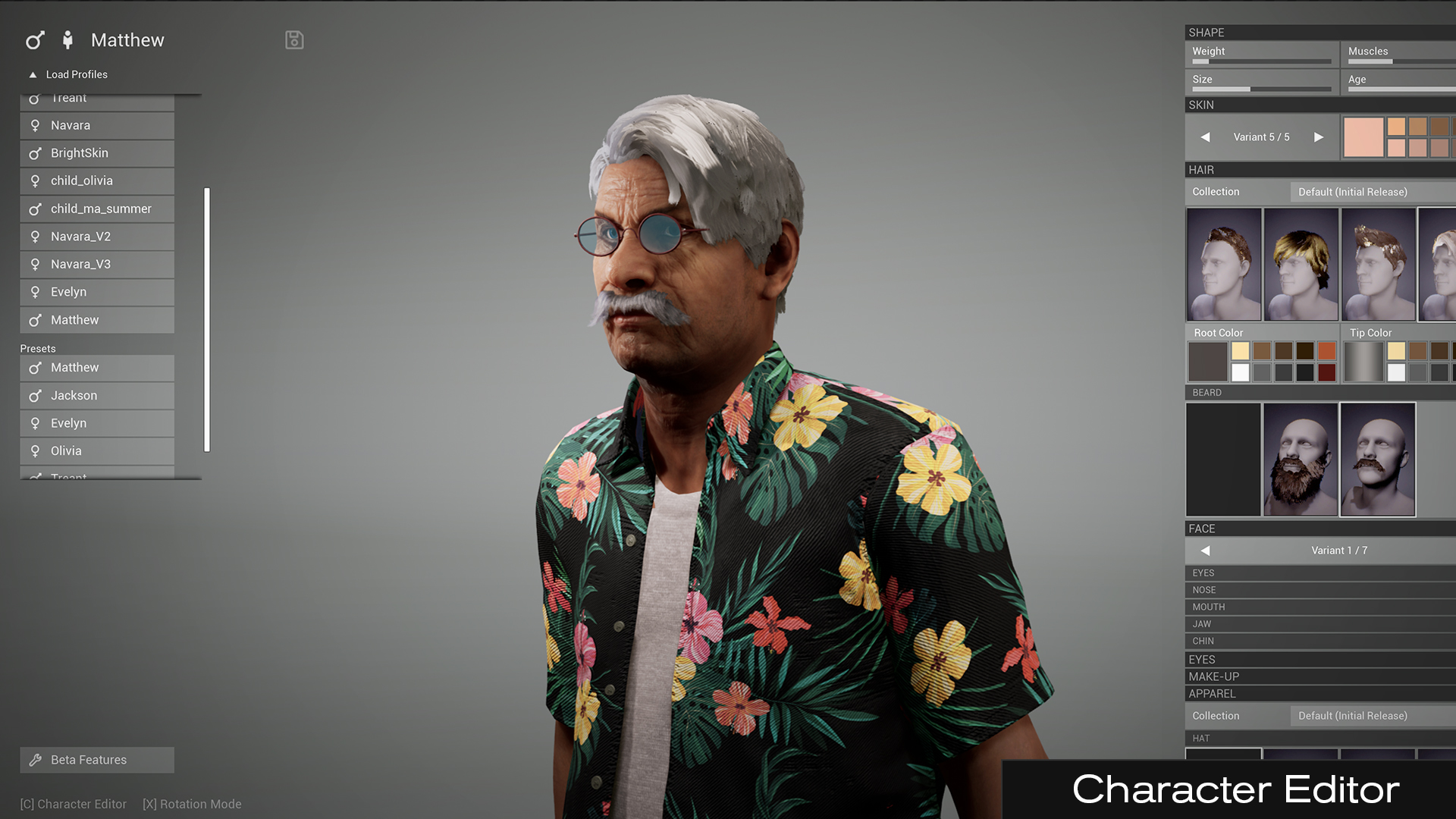 人物角色换装捏脸调整定制创建蓝图 虚幻4 ue4 Character Editor插图9