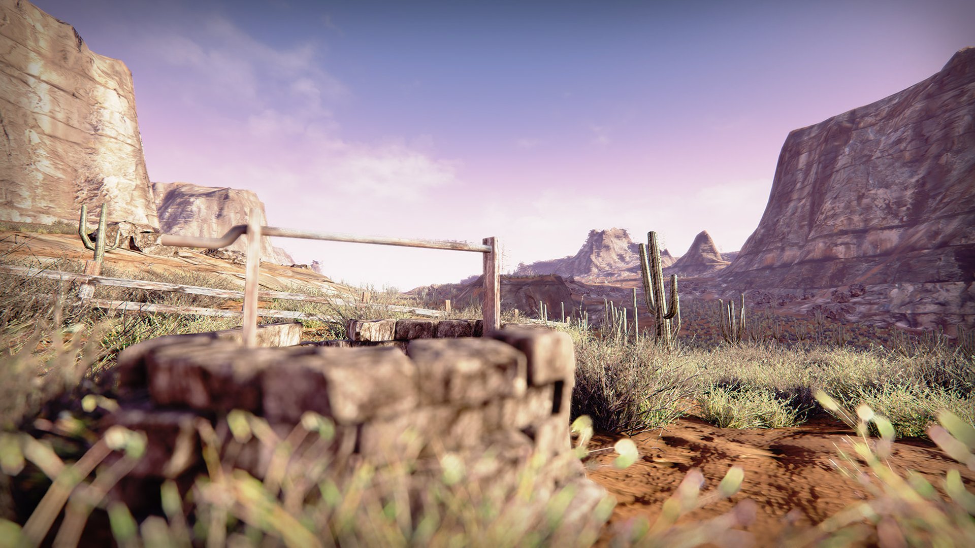 荒漠 沙漠 黄昏 公路 场景虚幻4 UE4 Semi Arid Desert