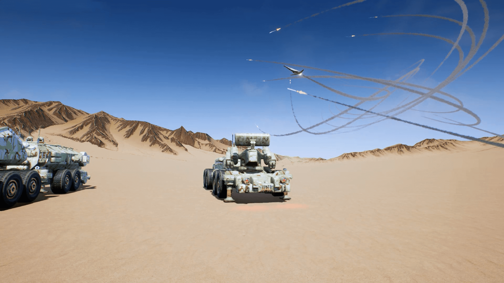 科幻自行对空导弹装甲车驾驶蓝图 虚幻4 ue4 Modular Vehicle 425插图2