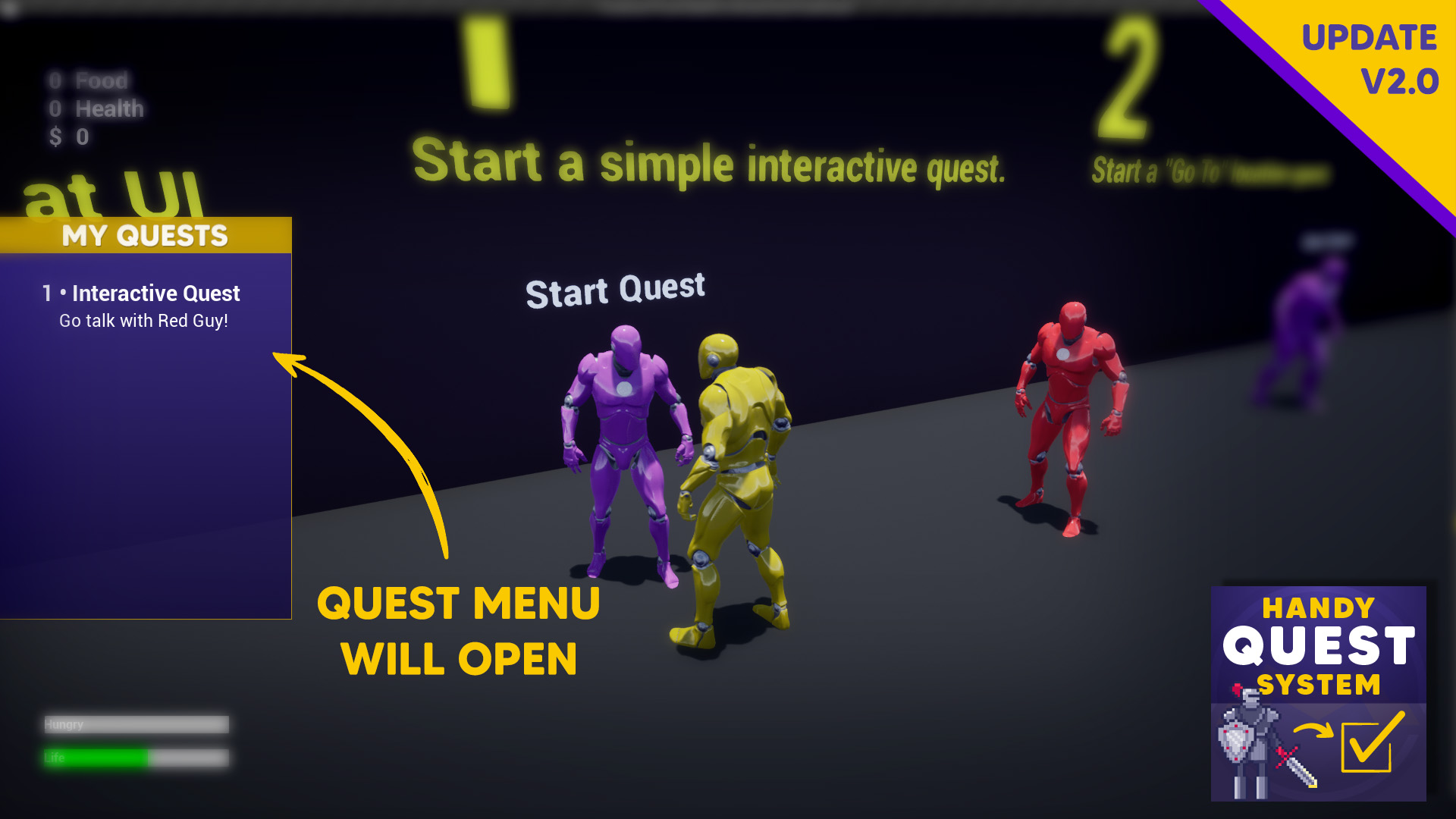 任务目标位置创建系统蓝图 虚幻4 ue4 Handy Quest System 426插图2