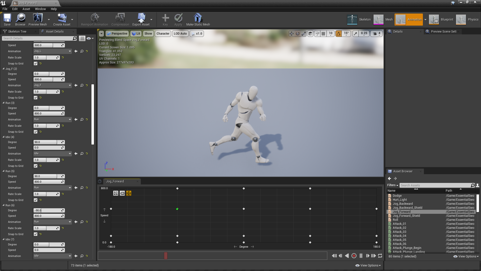 剑盾战士动画 虚幻4 ue4 Essential Sword Shield Animations 426插图7