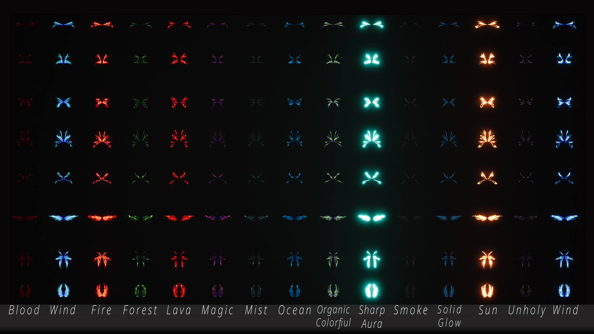 GOOD FX WING 虚幻4 UE4 翅膀 光翼 系统 粒子 蓝图插图1