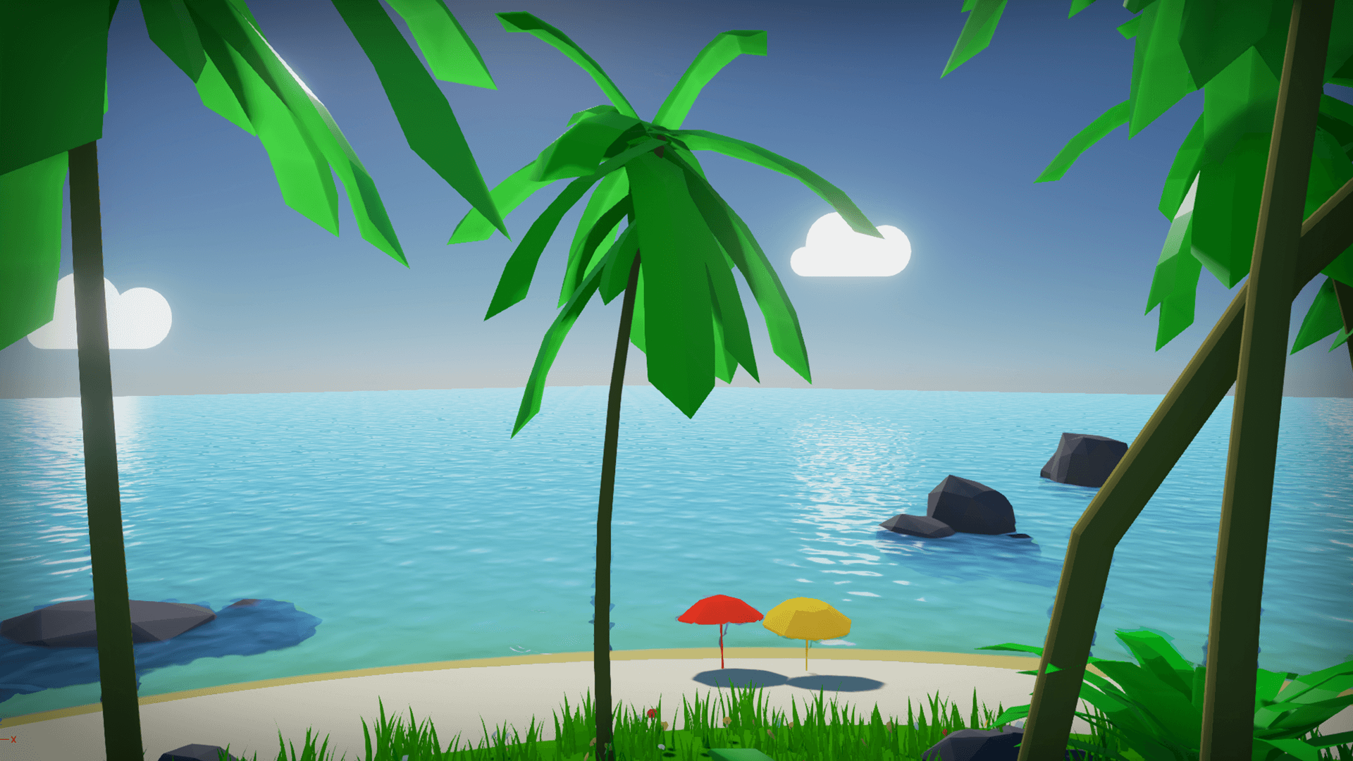 特色 低模 海滩 场景 虚幻4 UE4 Stylized Low Poly Environment插图2