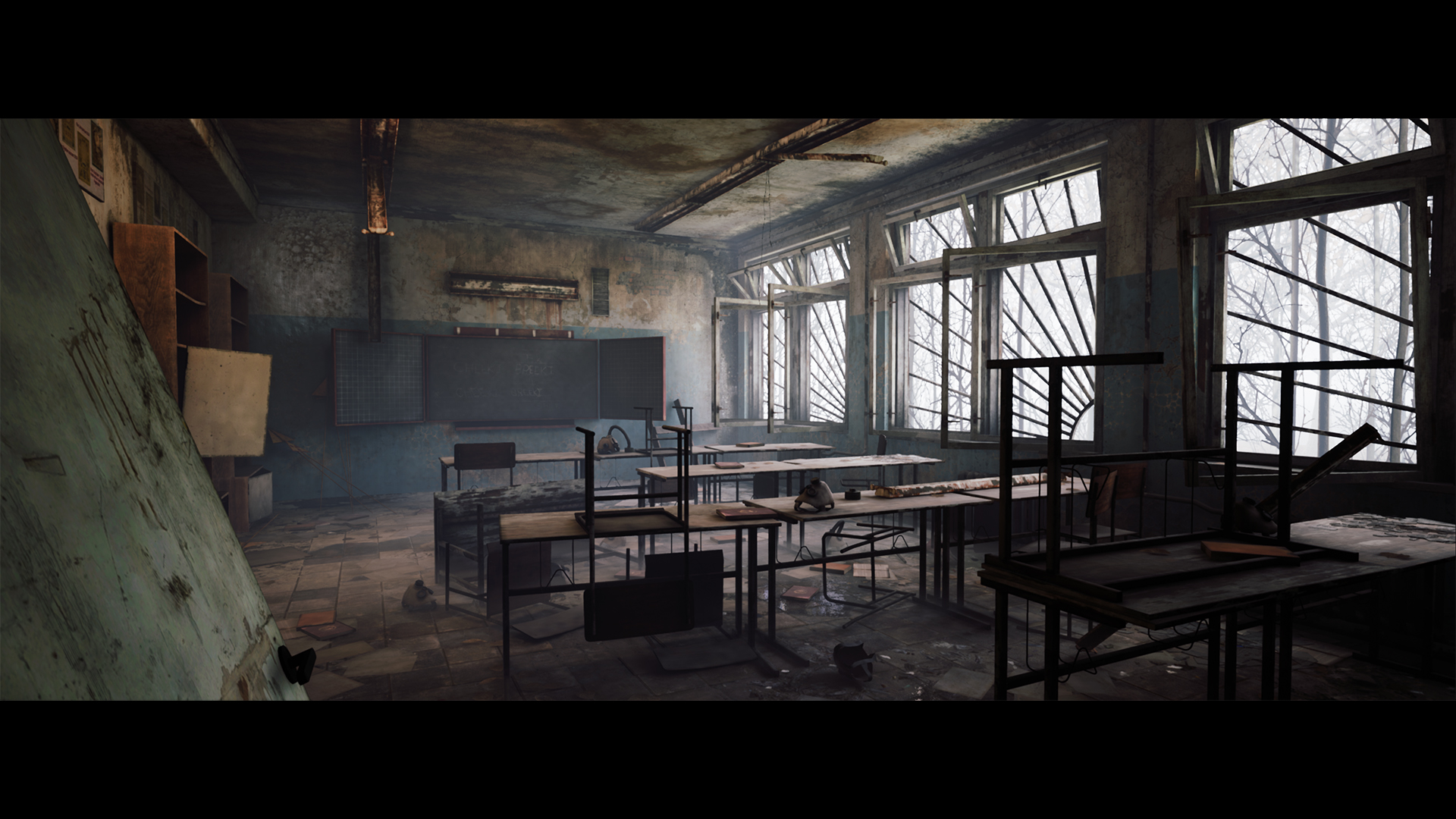 废弃 俄国 建筑 场景 虚幻4 UE4 Abandoned Russian Building插图2