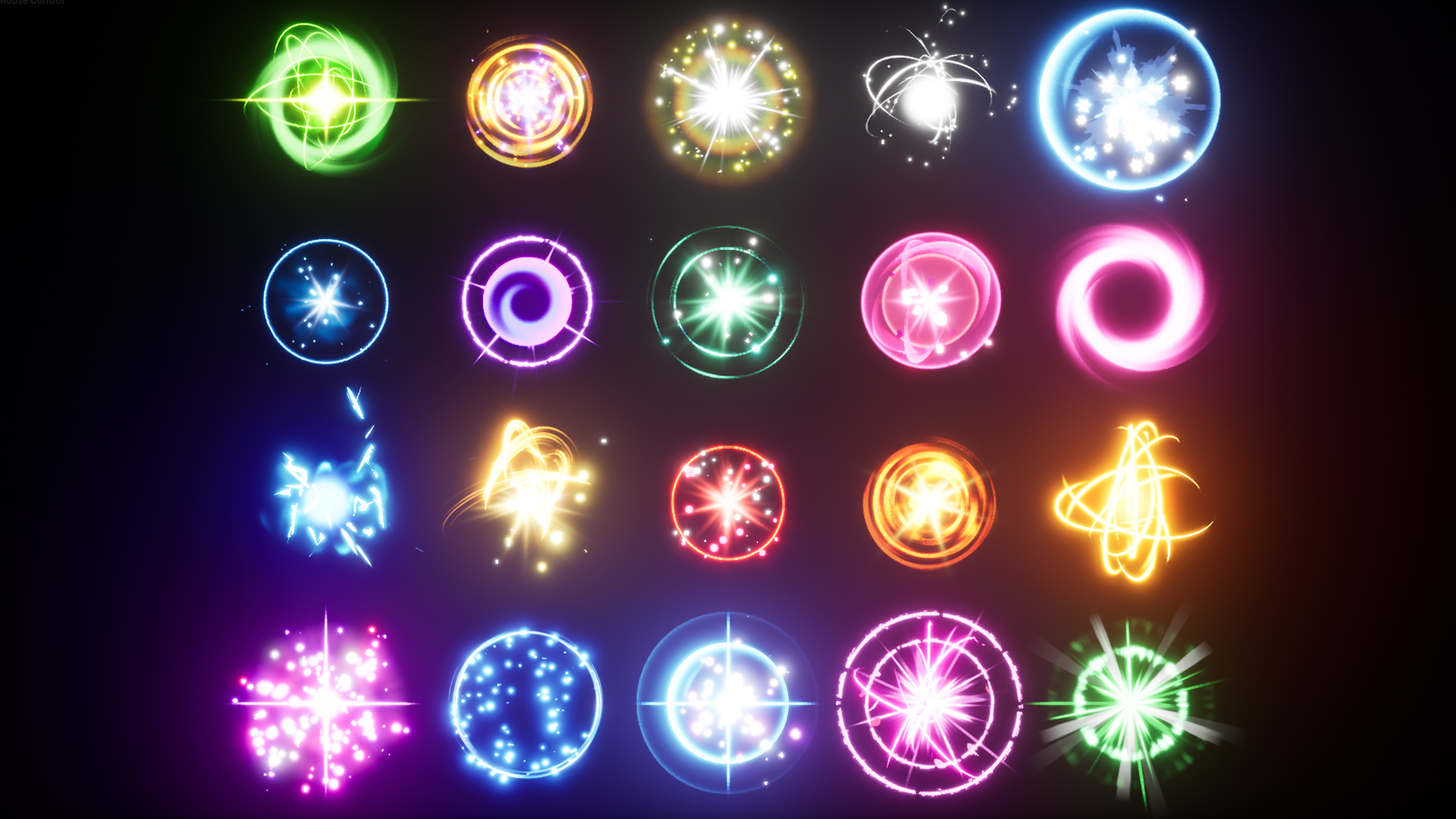 扩展 收缩 魔法球 粒子 特效 虚幻4 UE4 Glowing orbs pack