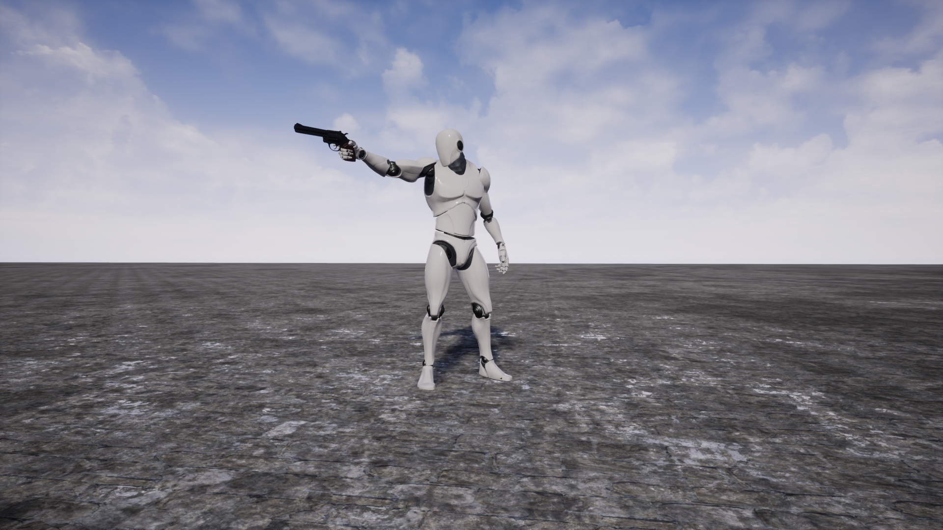 第三人称手枪西部枪手移动射击动画重定向 虚幻4 ue4 TPS HandGun