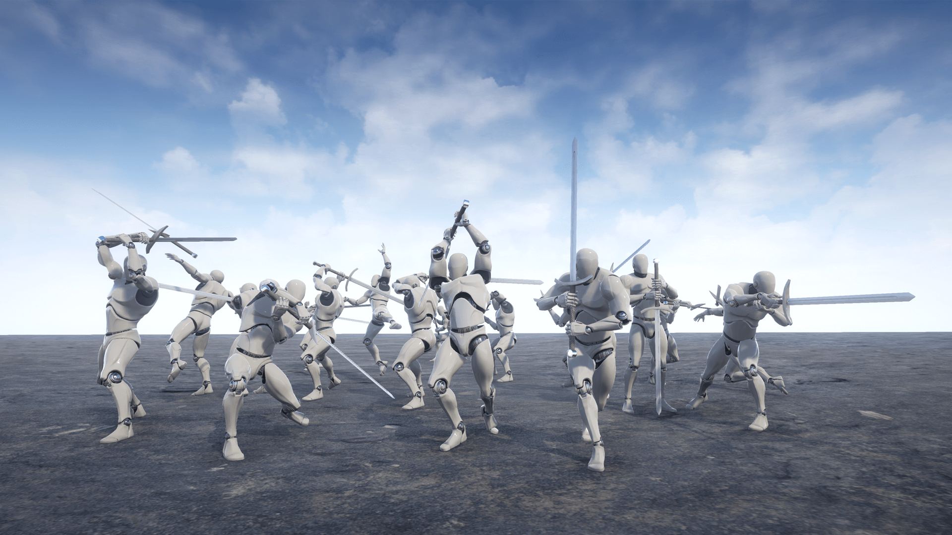 双手剑 大剑 劈砍 动画 素材 虚幻4 UE4 Two Handed Sword插图3