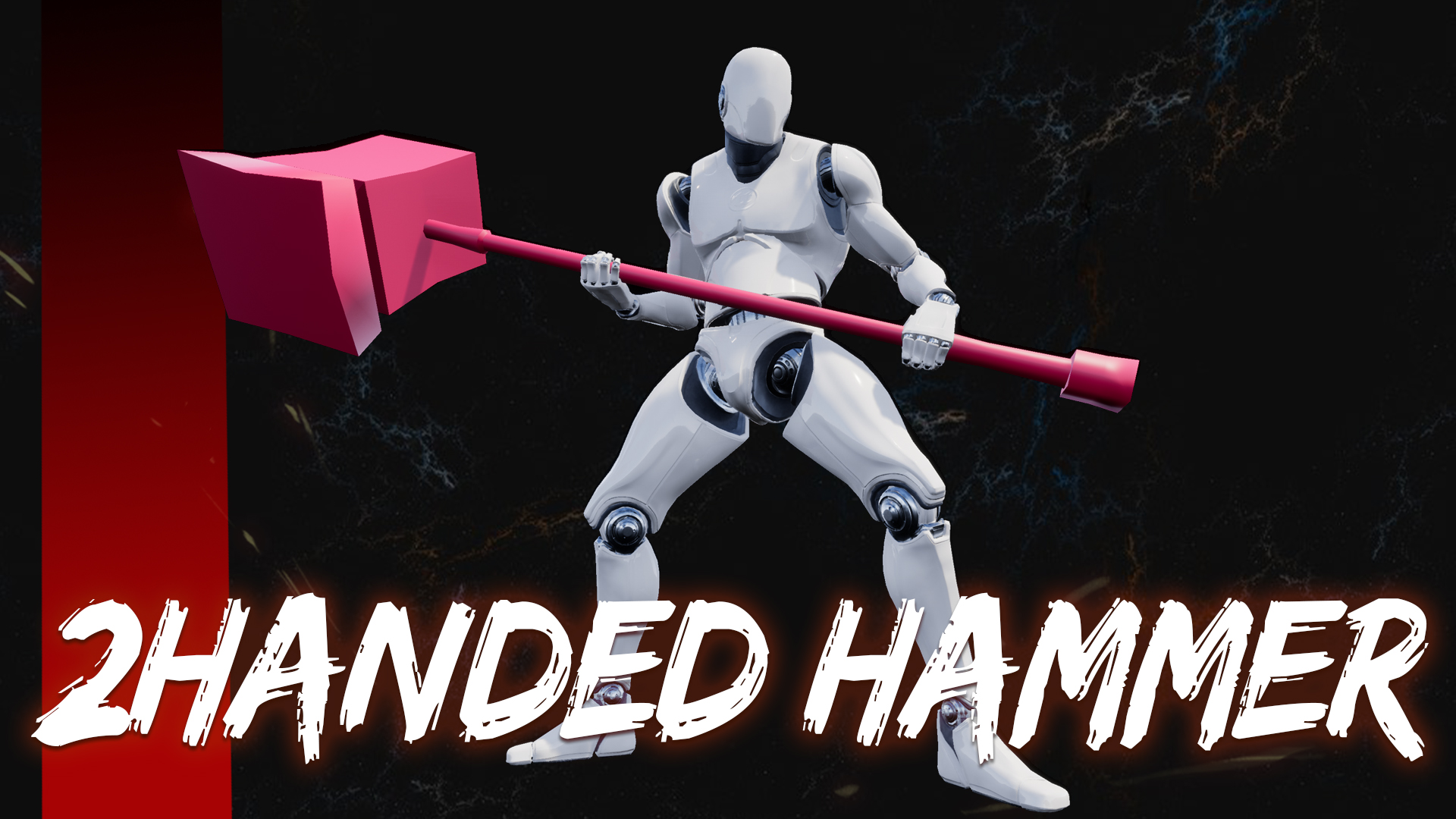 双手 大锤 武器 战士 动画 重定向 虚幻4 UE4 2Handed Hammer Set