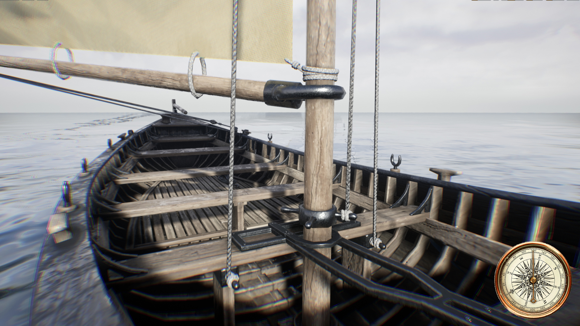 真实的 18世纪 帆船 蓝图 虚幻4 UE4 Realistic 18th Century Whaleboat插图3