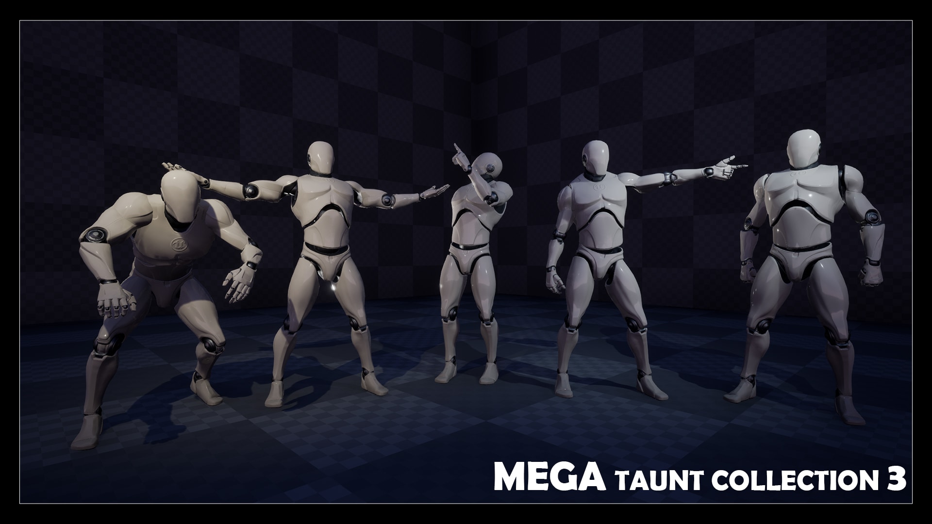 嘲讽挑衅炫耀胜利姿势动画 虚幻4 ue4 The Mega Taunt Multi Pack插图13