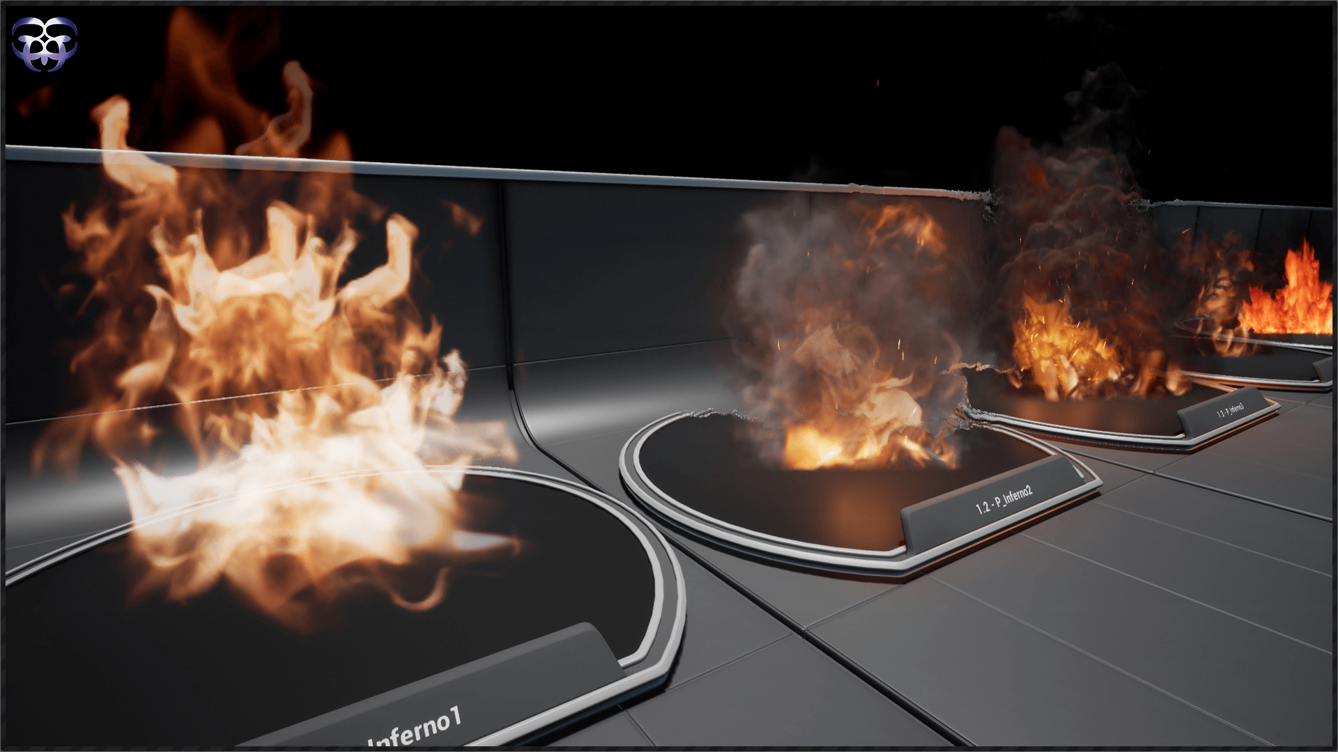 Fire Builder 虚幻4 UE4 火焰 素材包 粒子 特效 火球 烟雾插图2