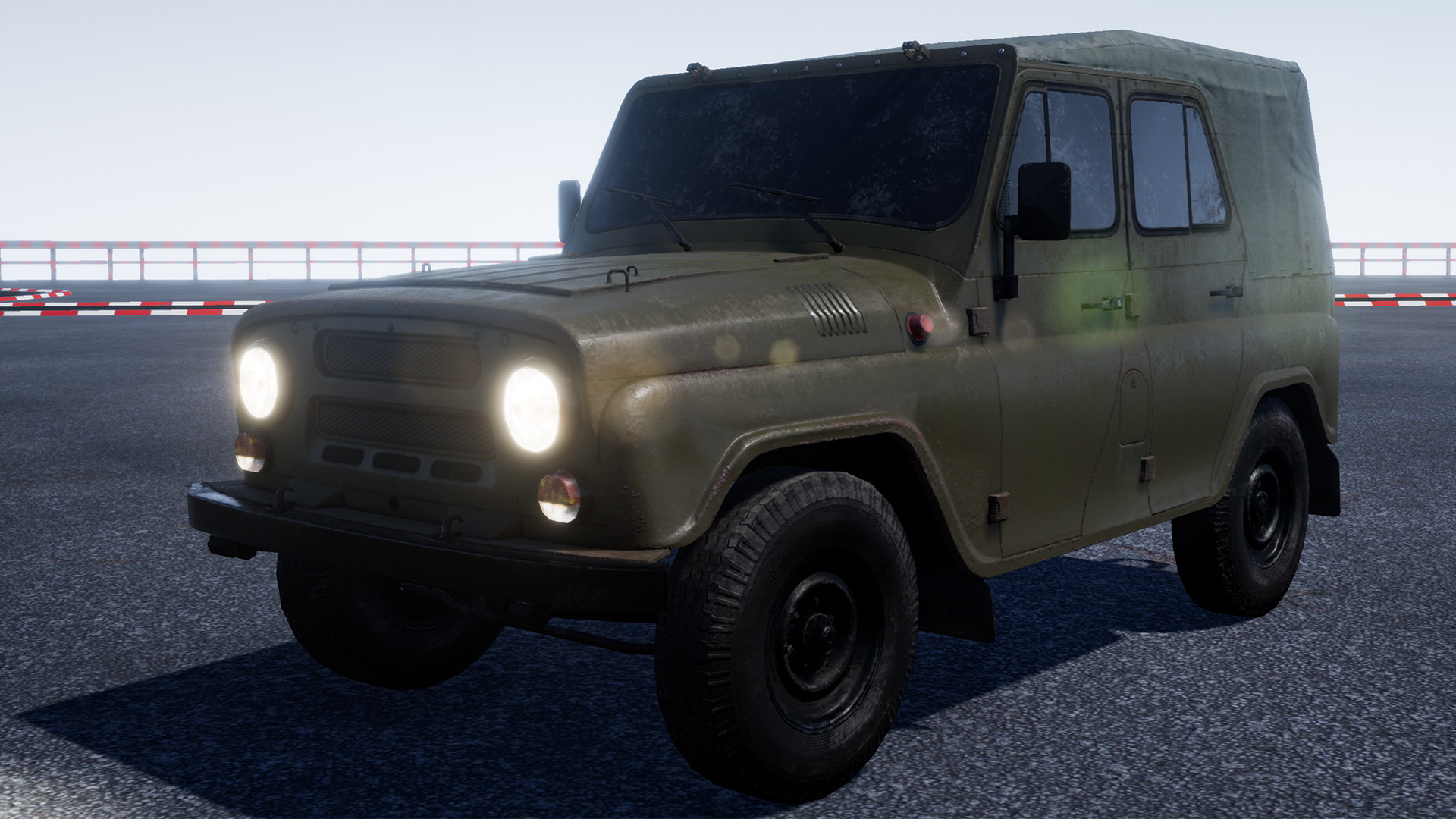 军事 越野车 驾驶 蓝图 虚幻4 UE4 Off Road Military Vehicle插图1